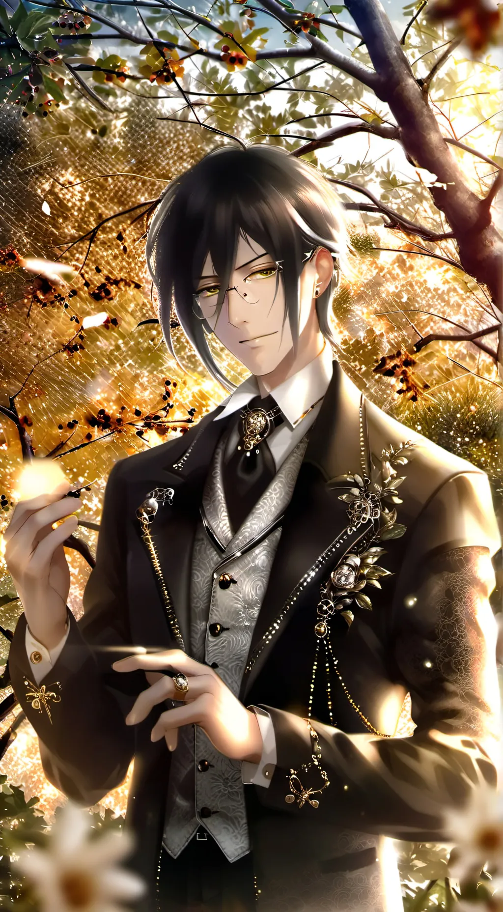 ai character: Sebastian  background