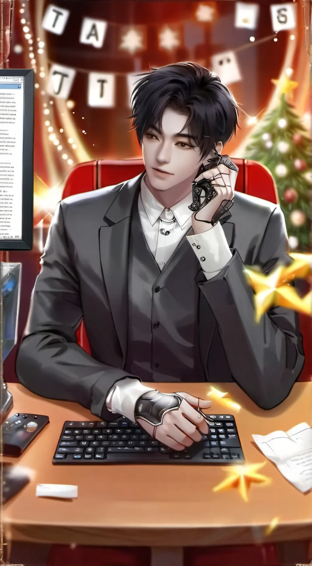 ai character: mark background