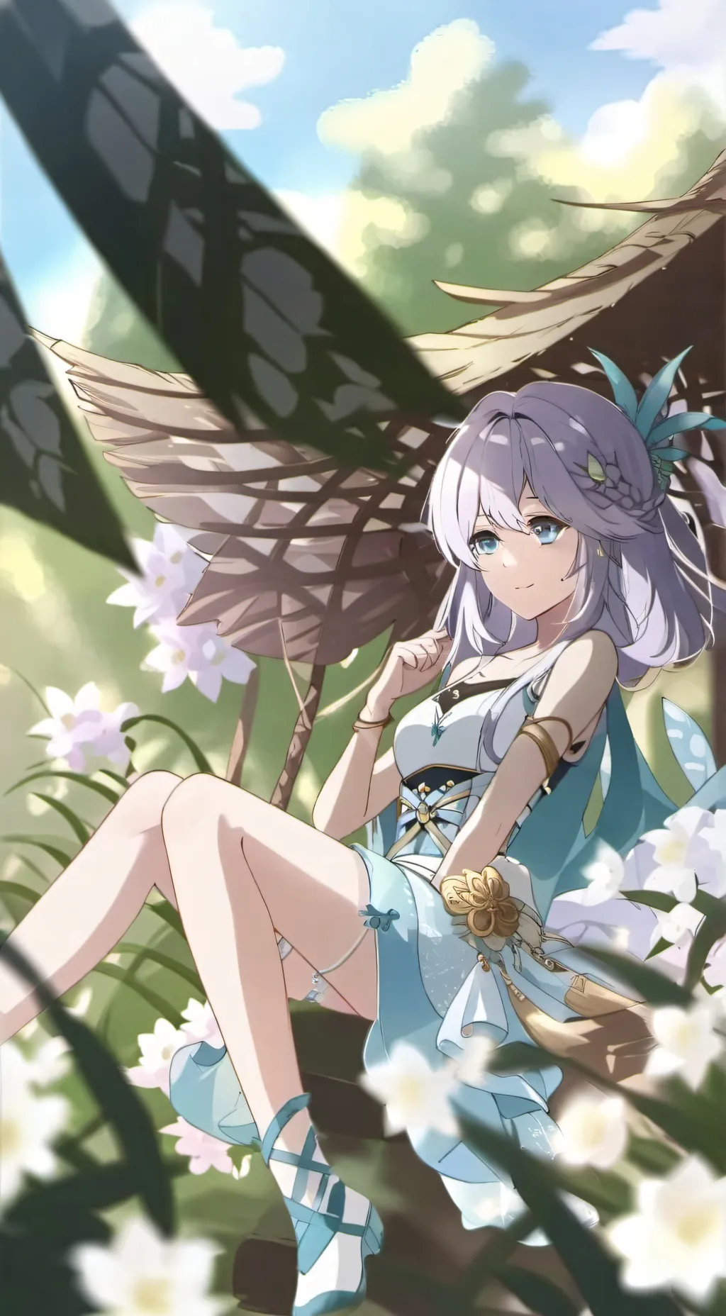 ai character: Mari 💜 background