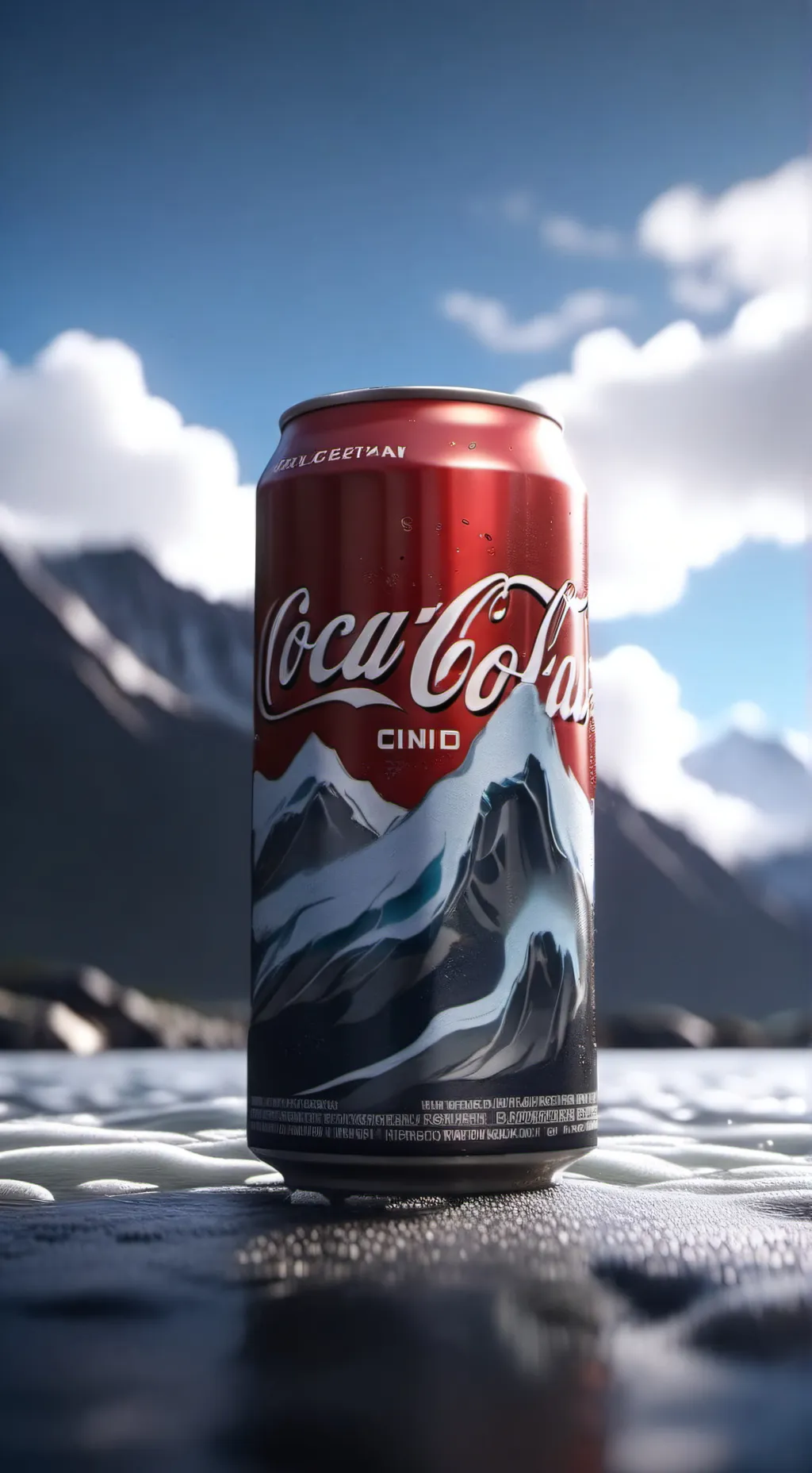 ai character: Coca cola background