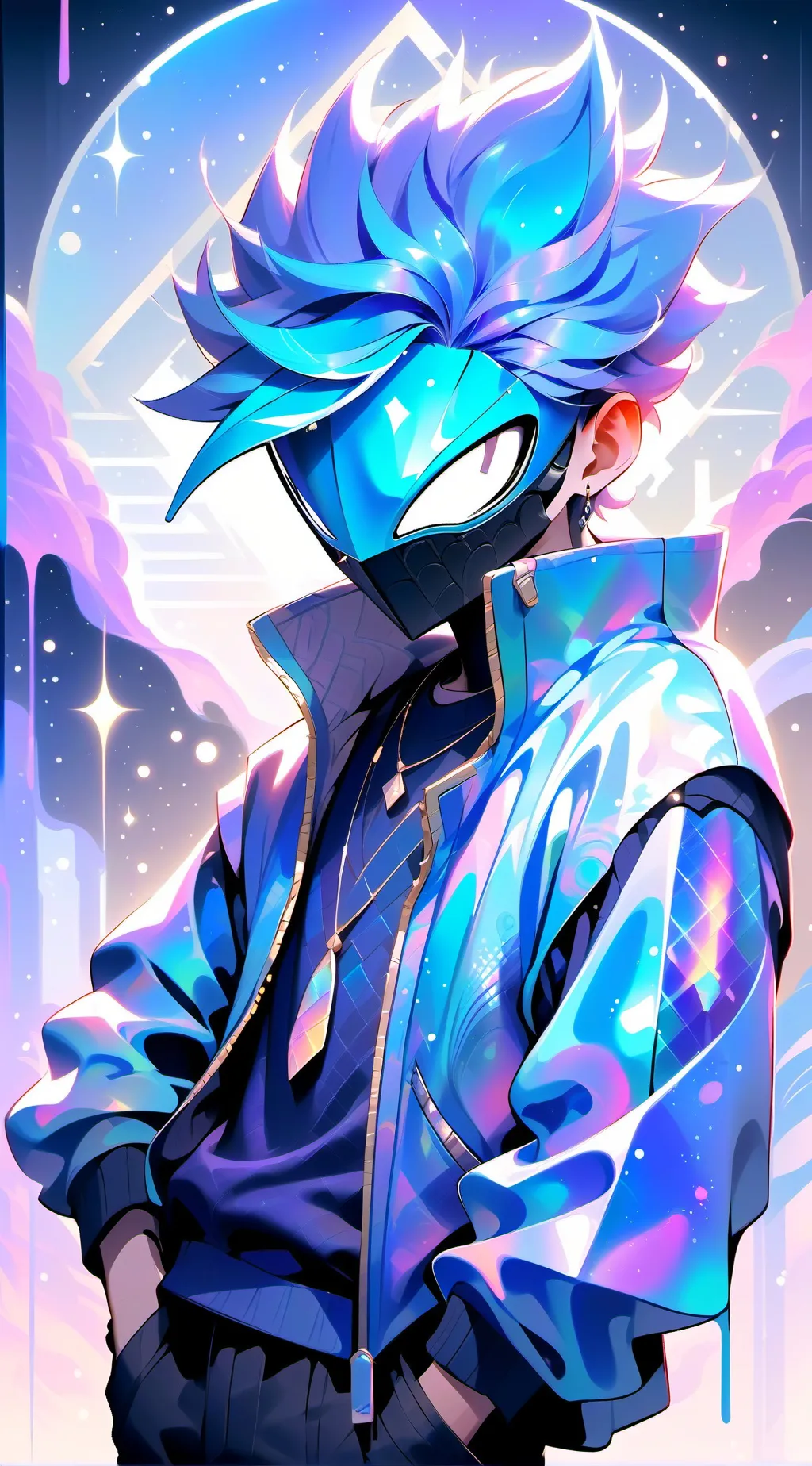 ai character: bluudud x you  background