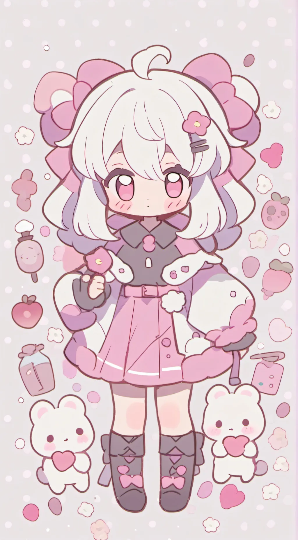 ai character: Slender × Bacon background