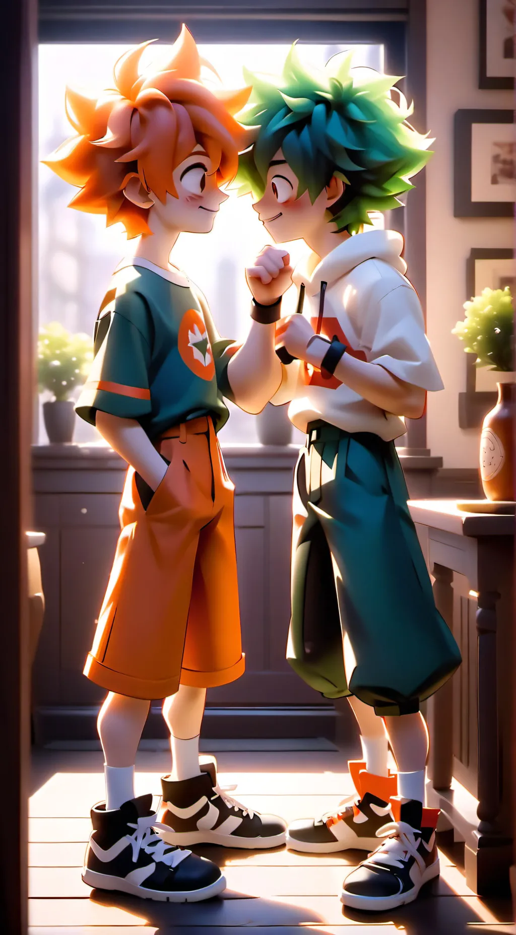 ai character: BakuDeku background