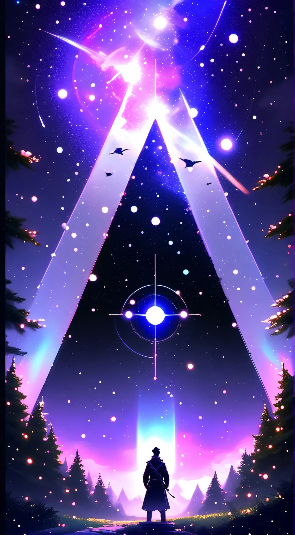 ai character: mha christmas background