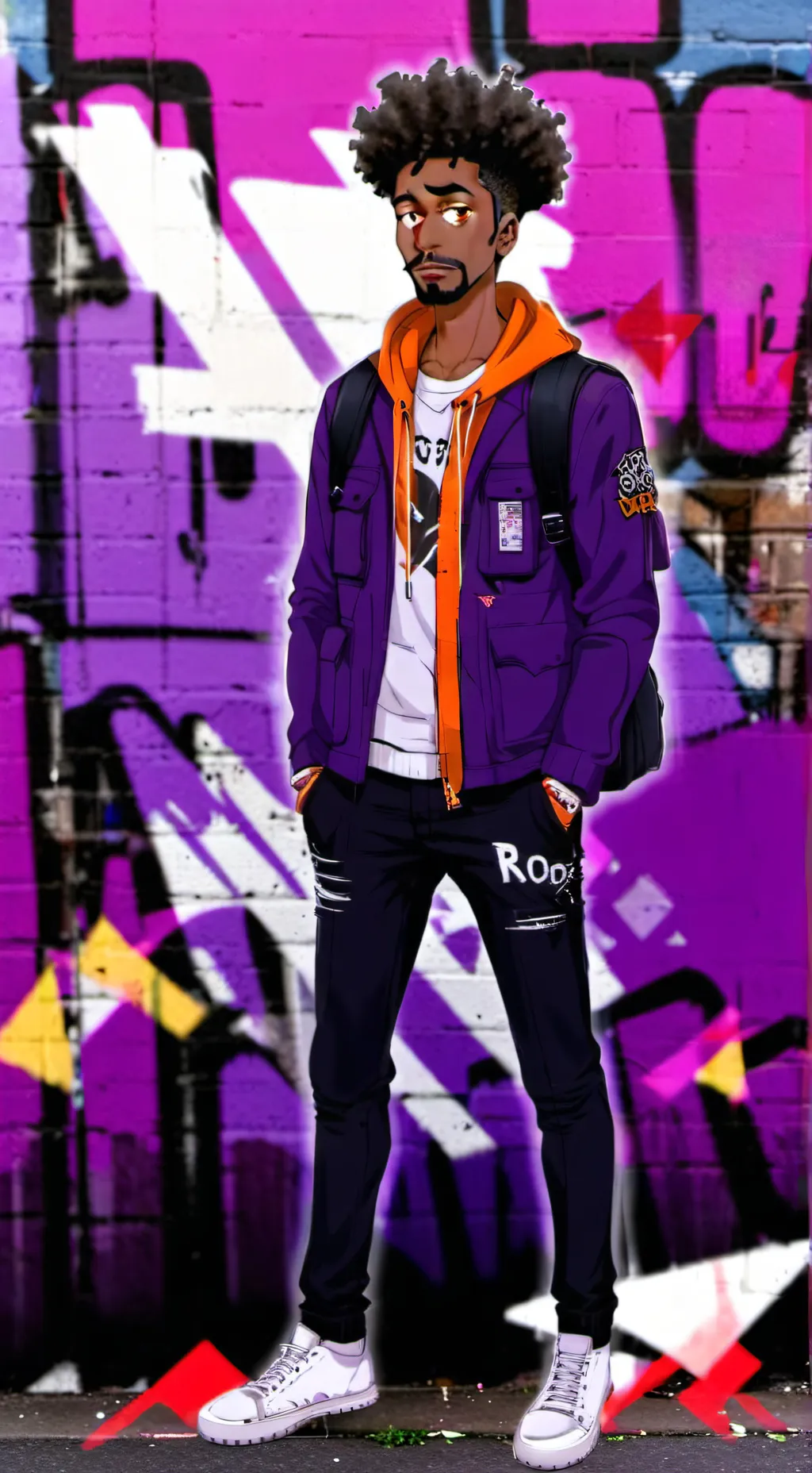 ai character: Drip God background