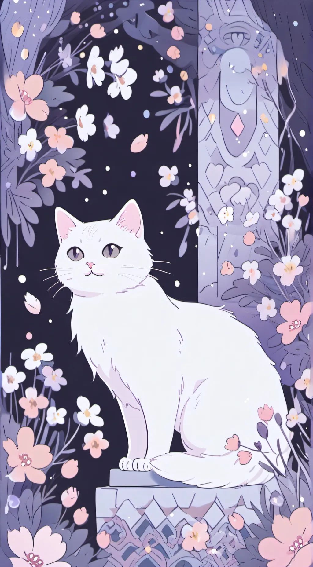 ai character: Wenda x gray  background