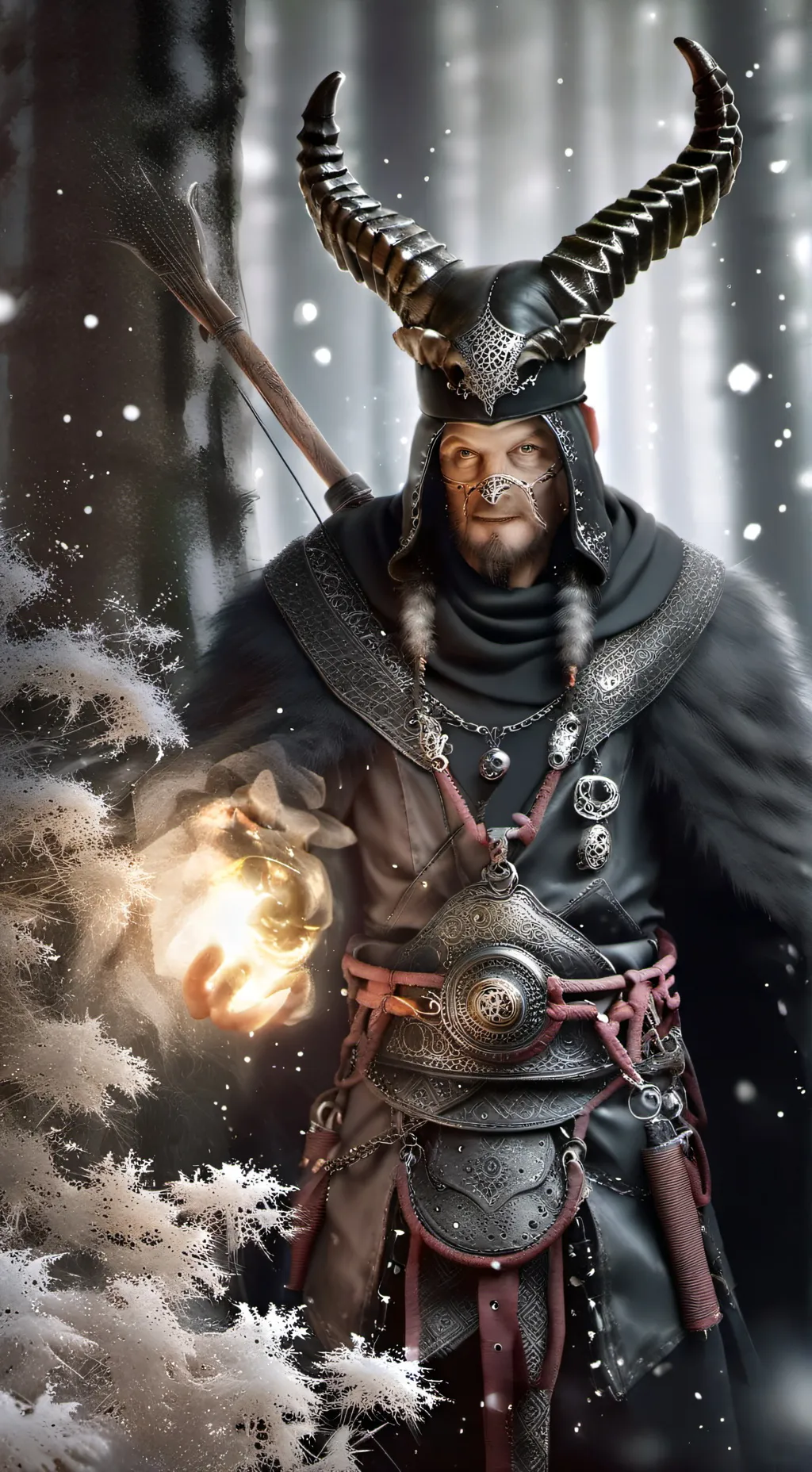 ai character: олень background