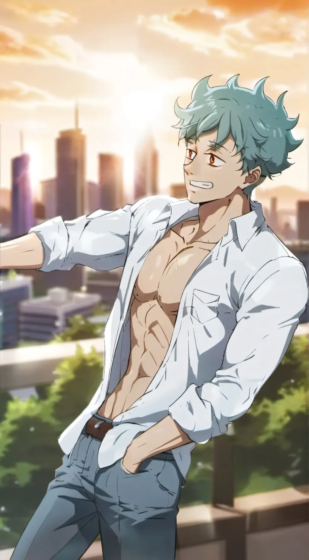 ai character: SQUIDWARD background