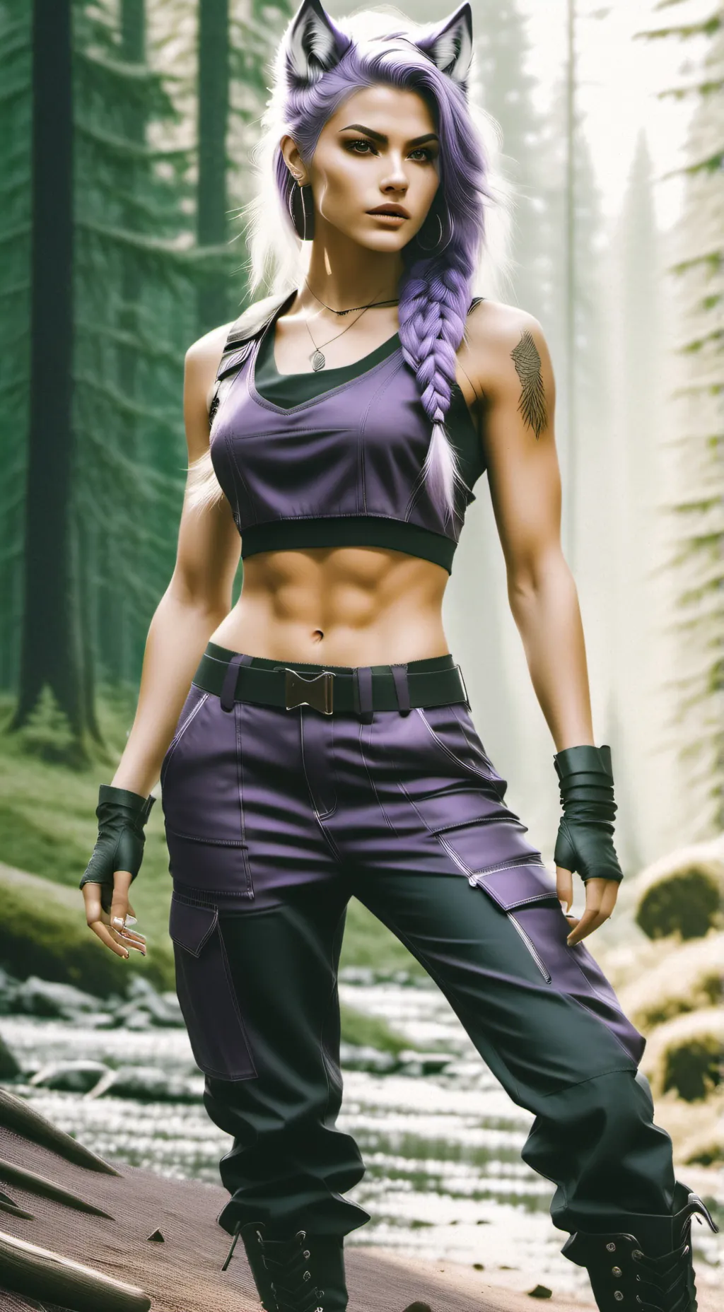 ai character: Luna background