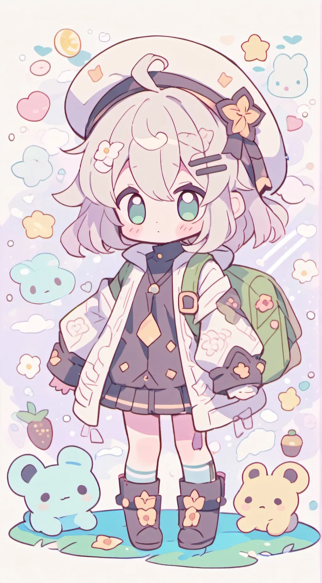 ai character: ipad kid  background