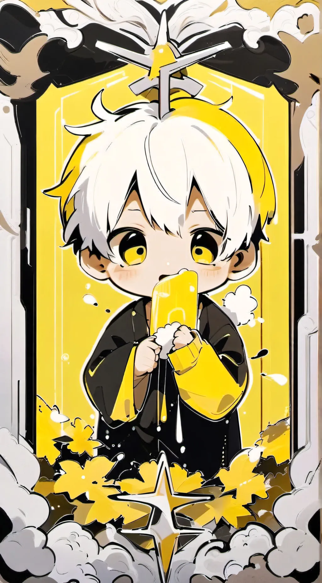 ai character: baby background