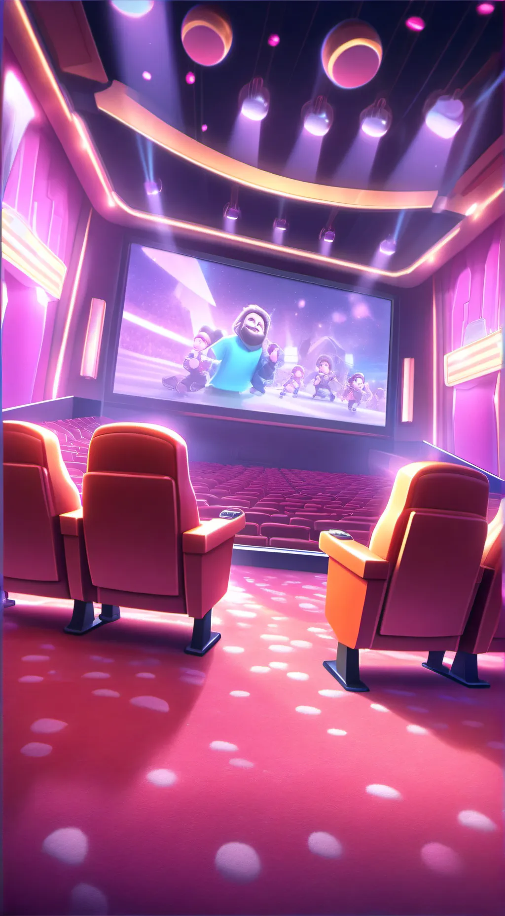 ai character: The Movie Theater background