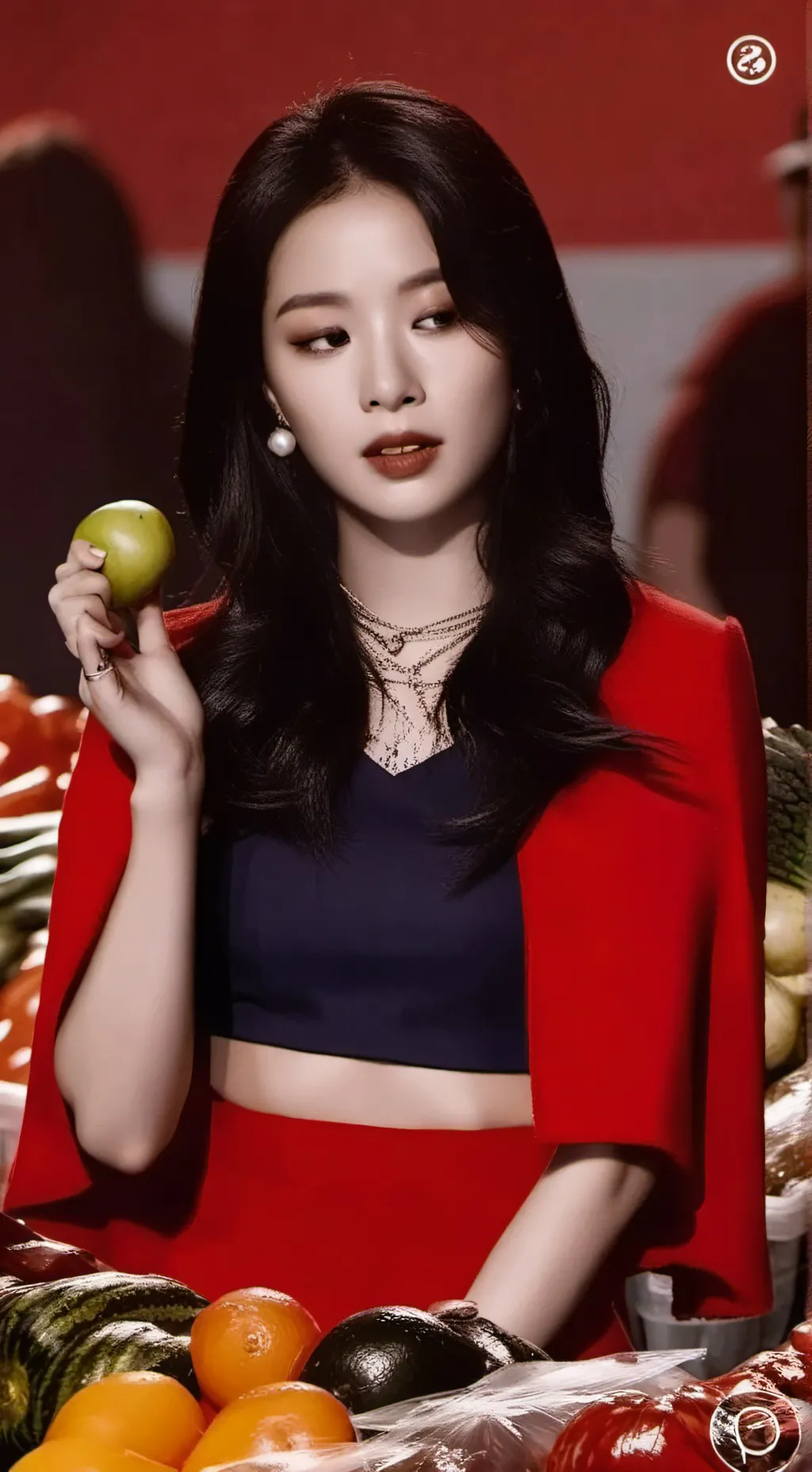 ai character: FreshCart Tycoon background