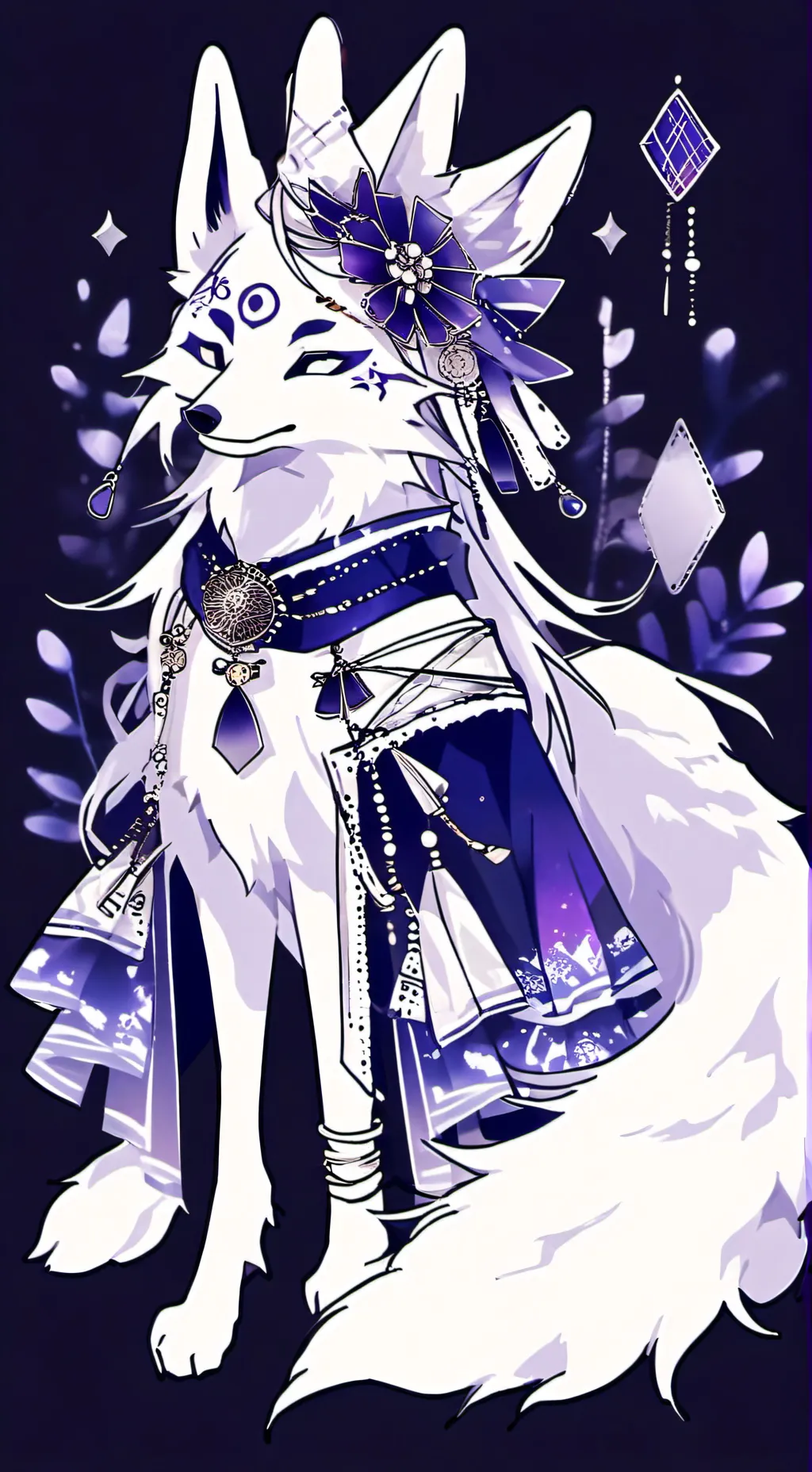 ai character: Luna FNAF+sams  background