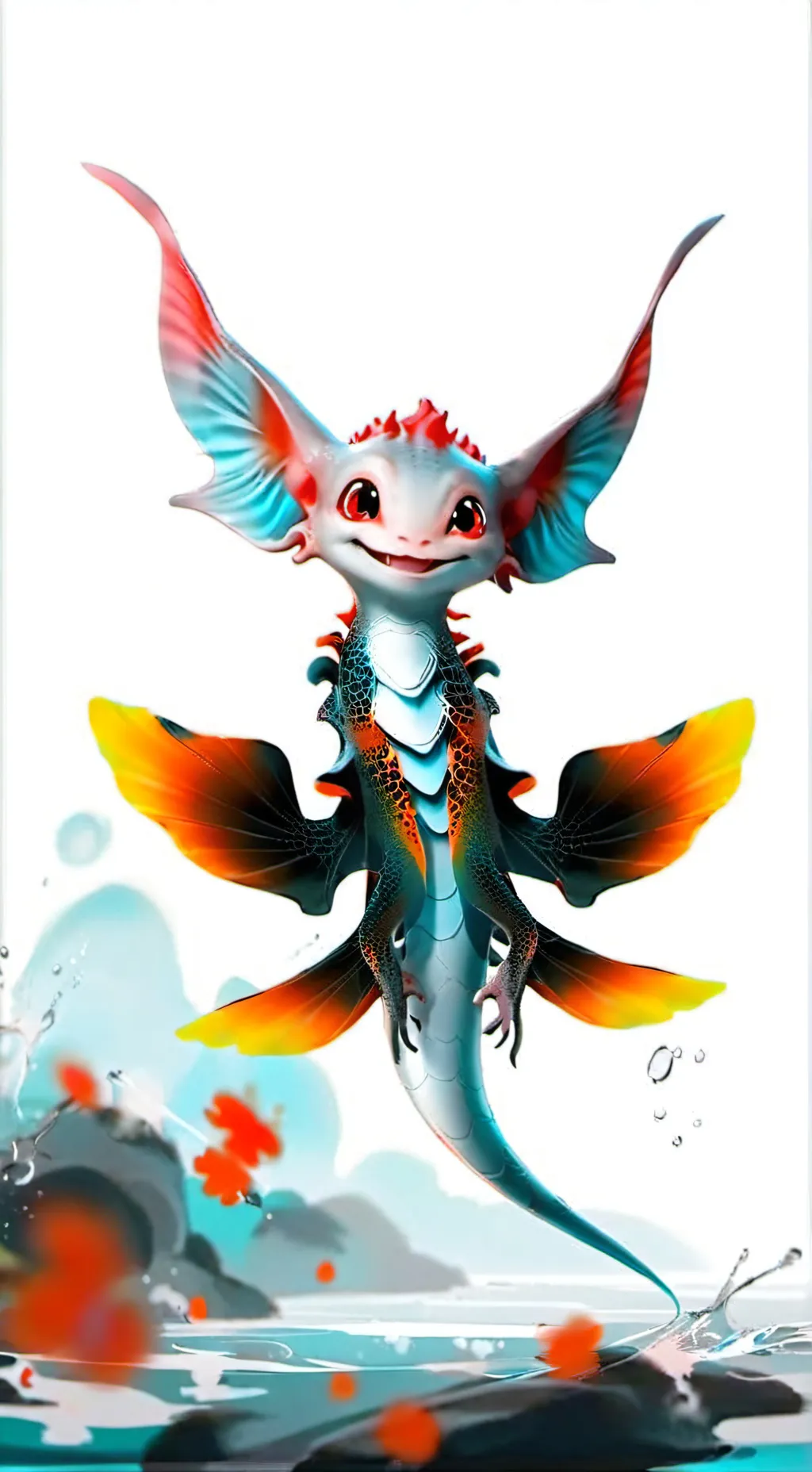 ai character: Axolotl background