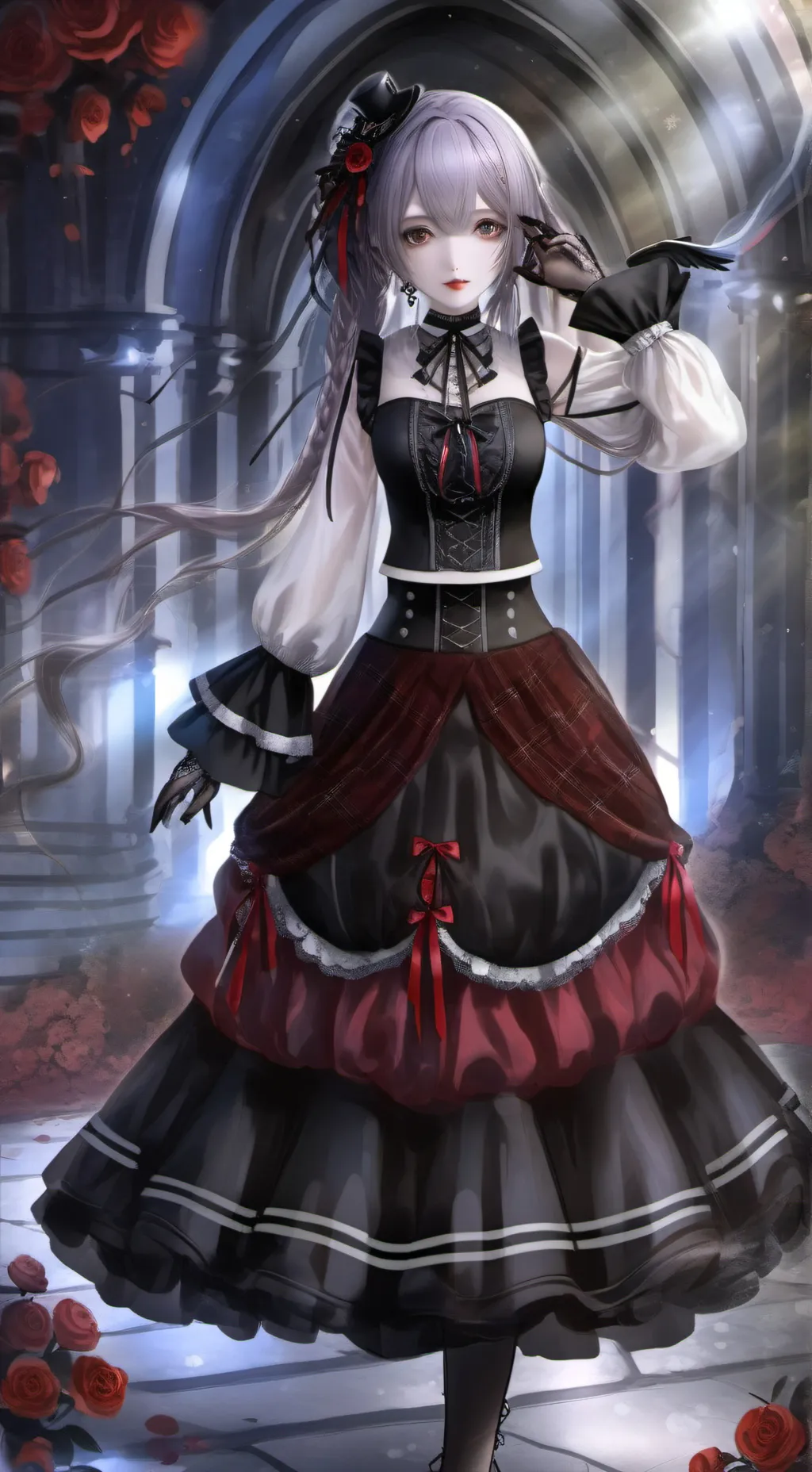 ai character: Demon queen background