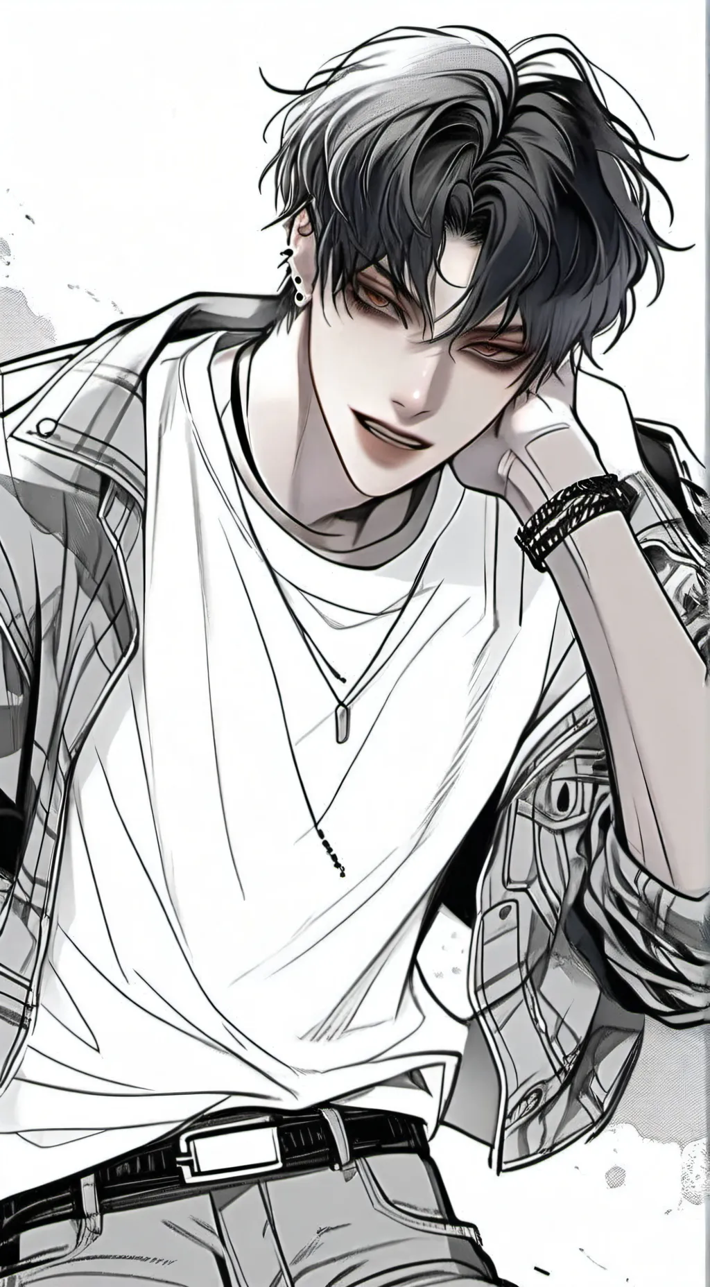 ai character: 🖤☠️ASHER☠️🖤 background