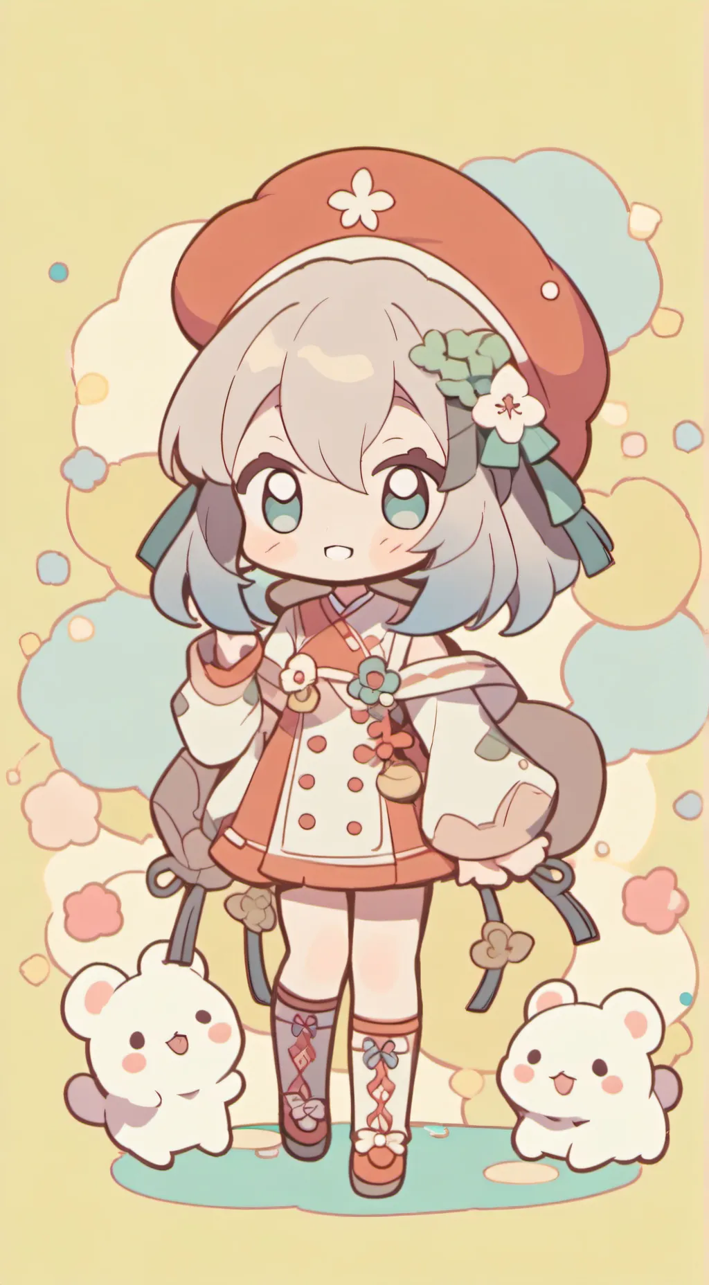 ai character: dango(its weird) background