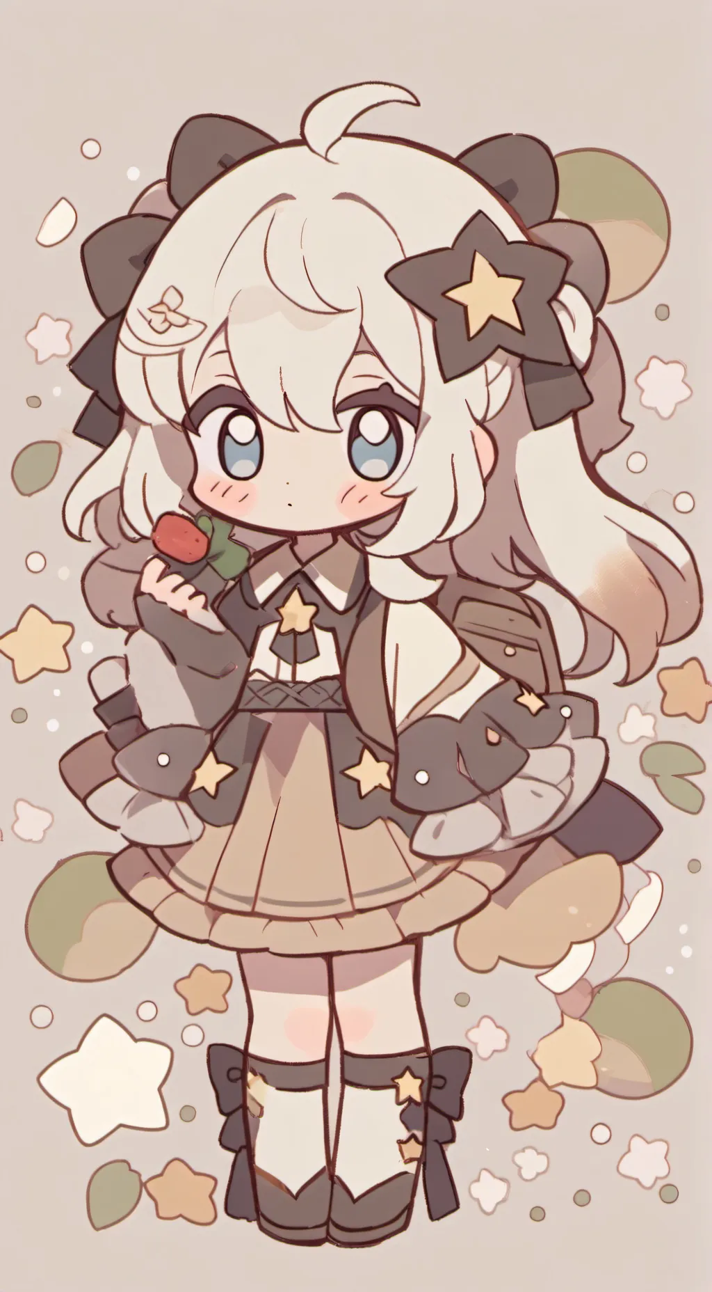 ai character: Flower background