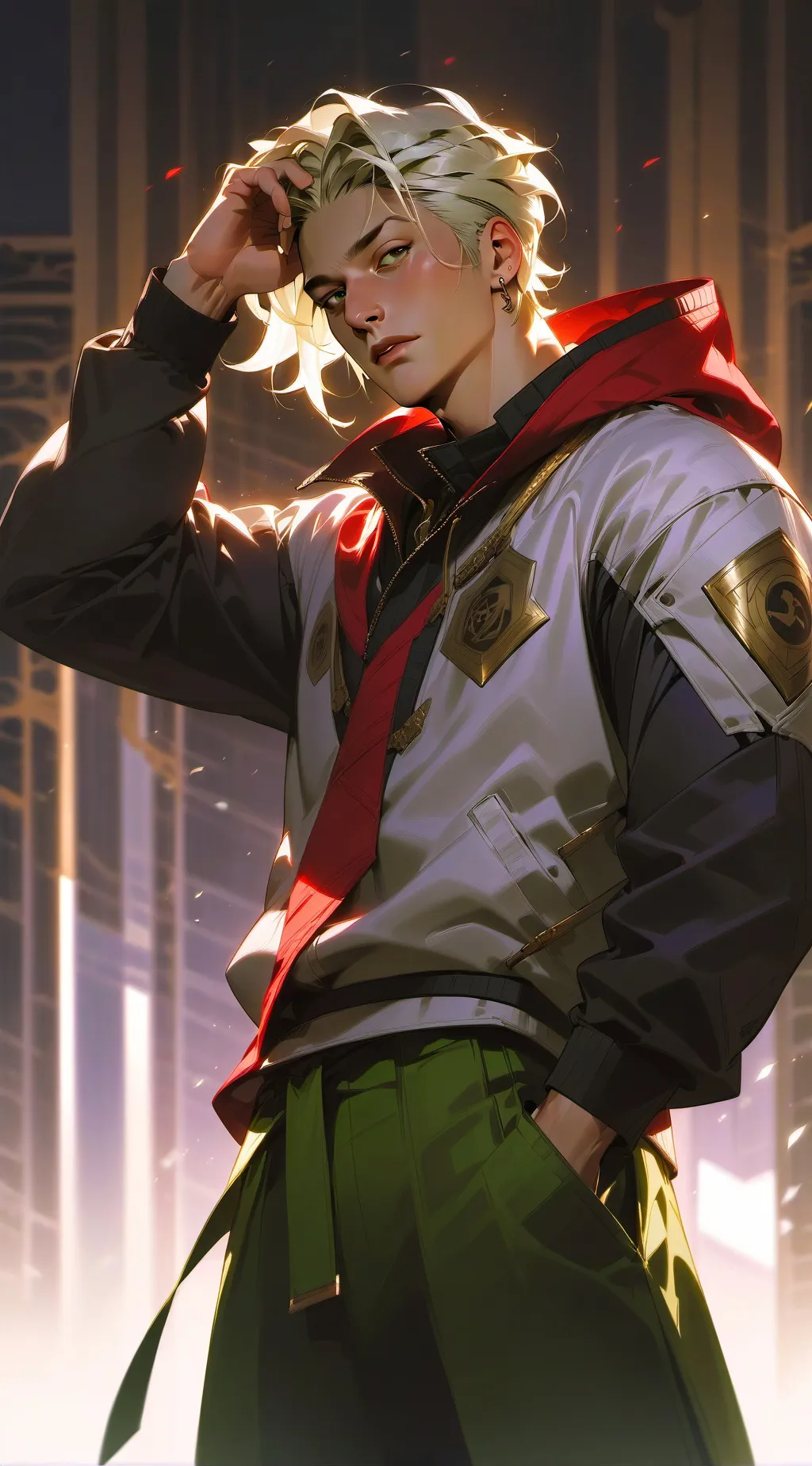 ai character: ☆ Asher ☆ background