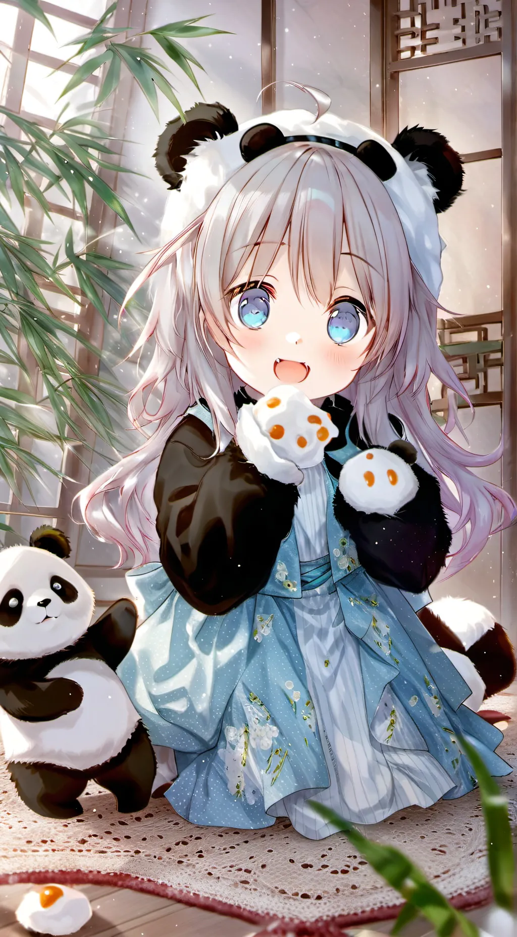 ai character: Panda Furry Spirit background