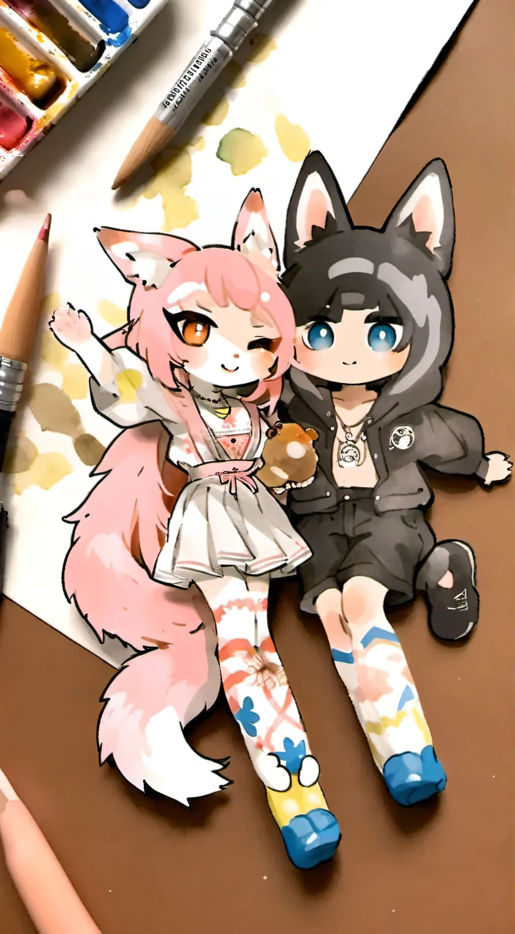 ai character: Kelly and Scarlett background