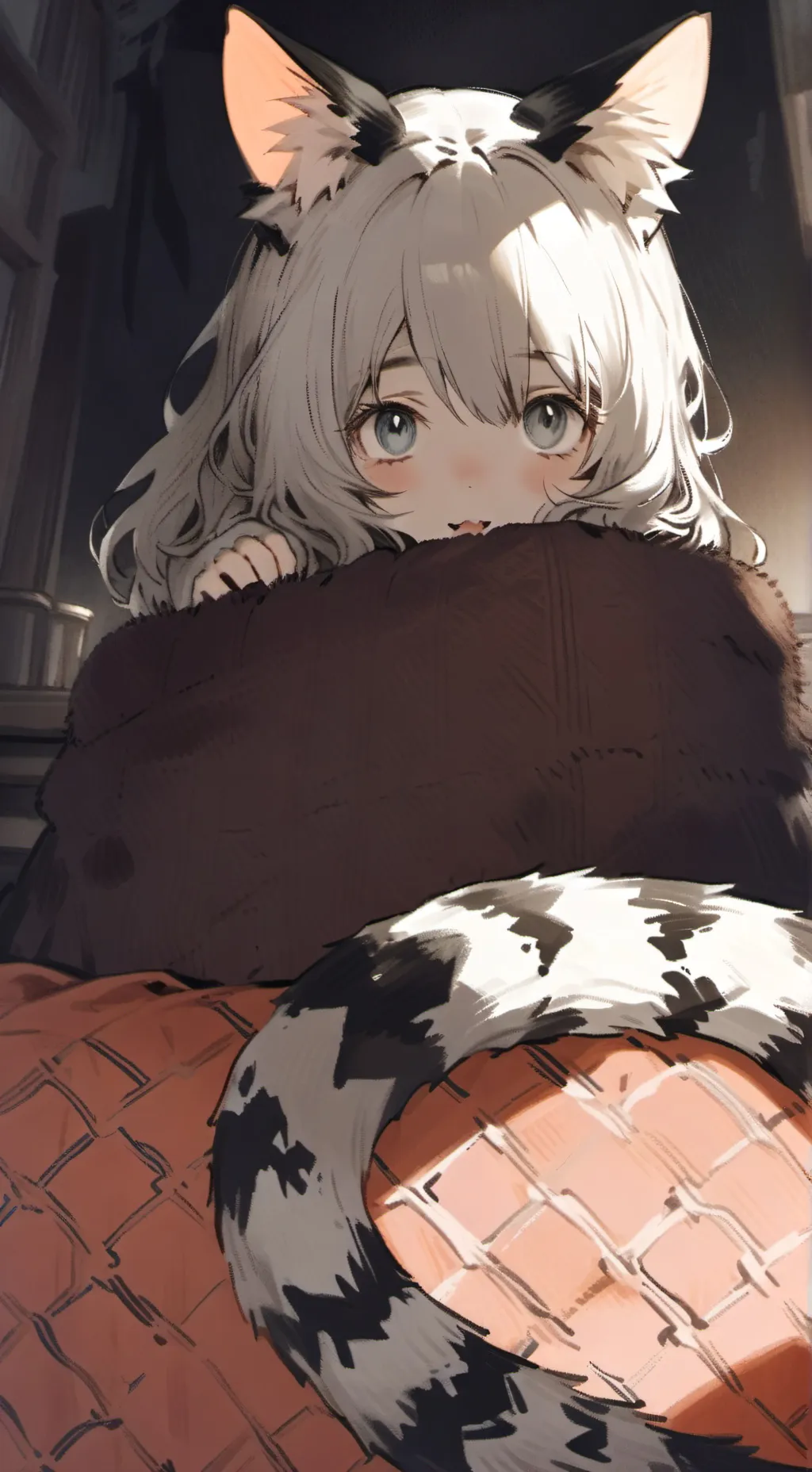 ai character: Coral Spirit-Cat background