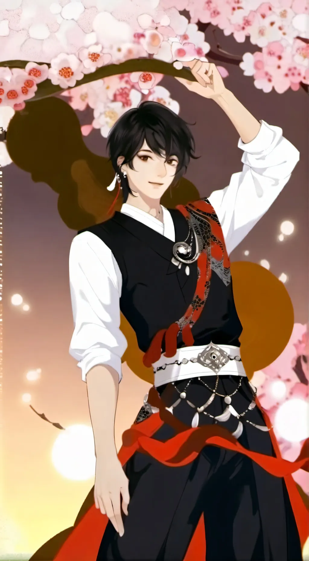 ai character: firefighter Kakash background