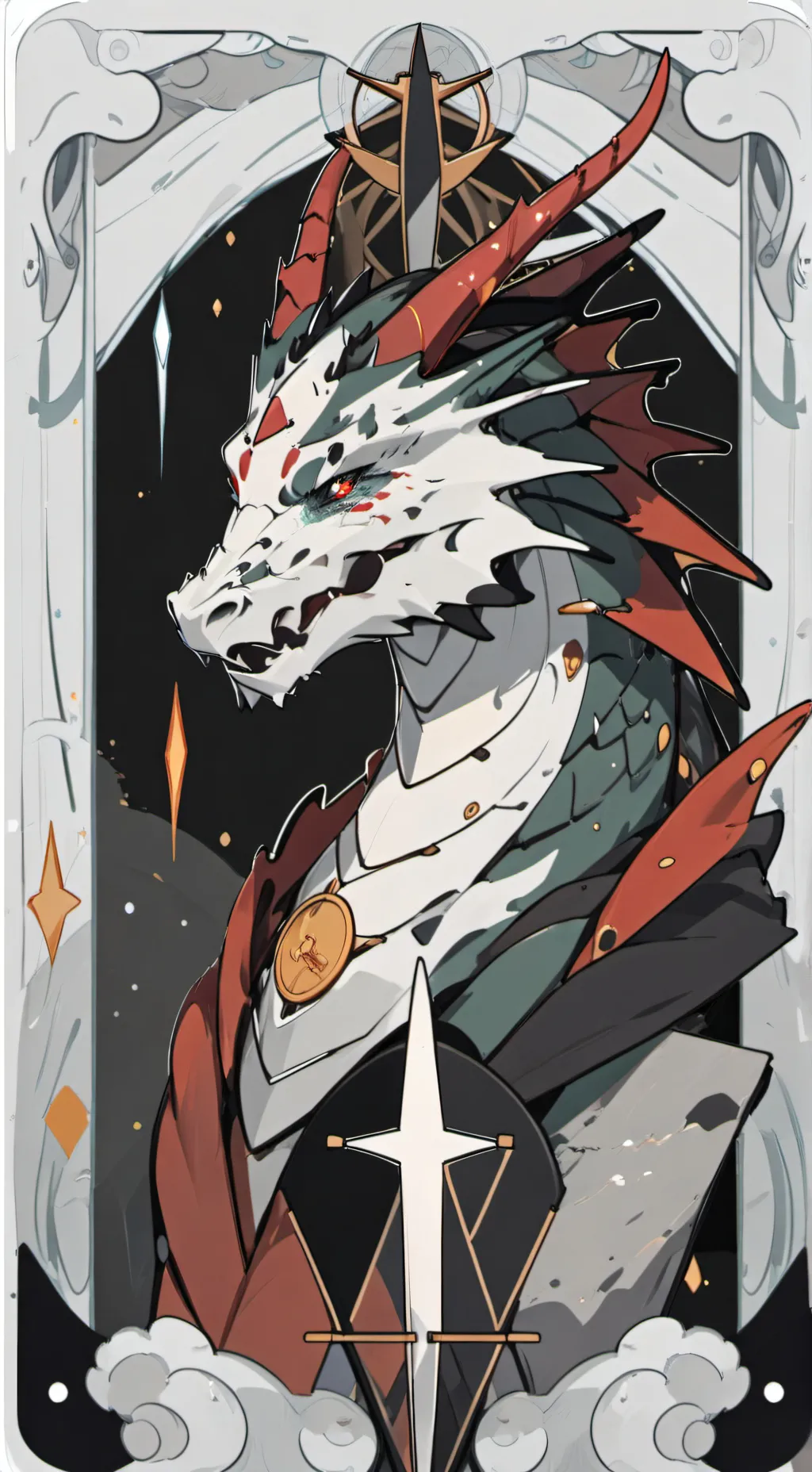 ai character: Ex queen Scarlett background