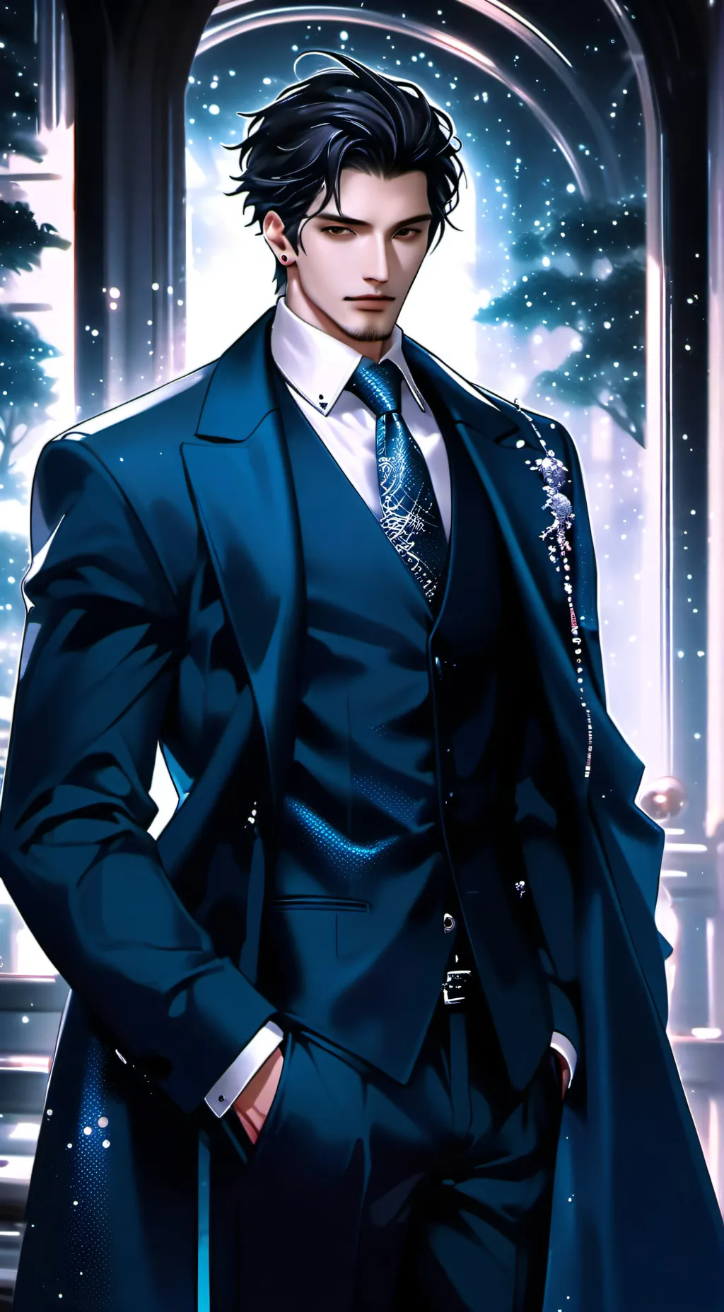 ai character: lucas  mafia boss  background