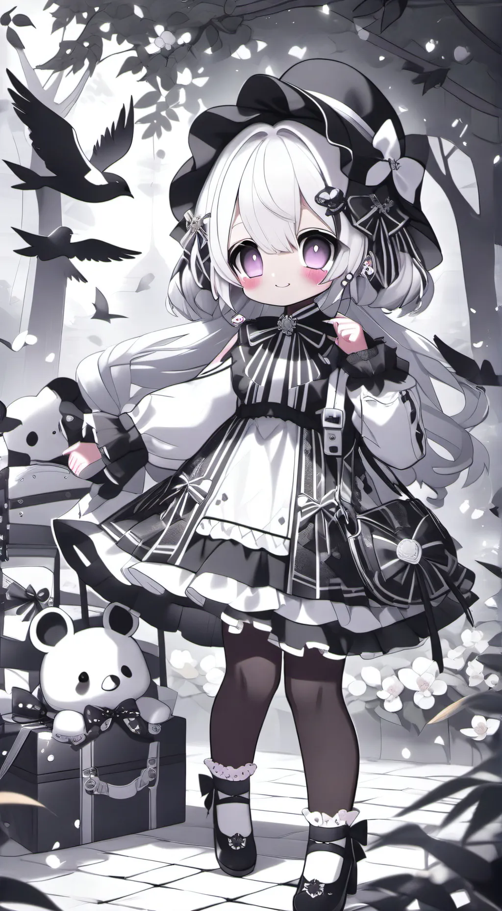 ai character: sad shelly background