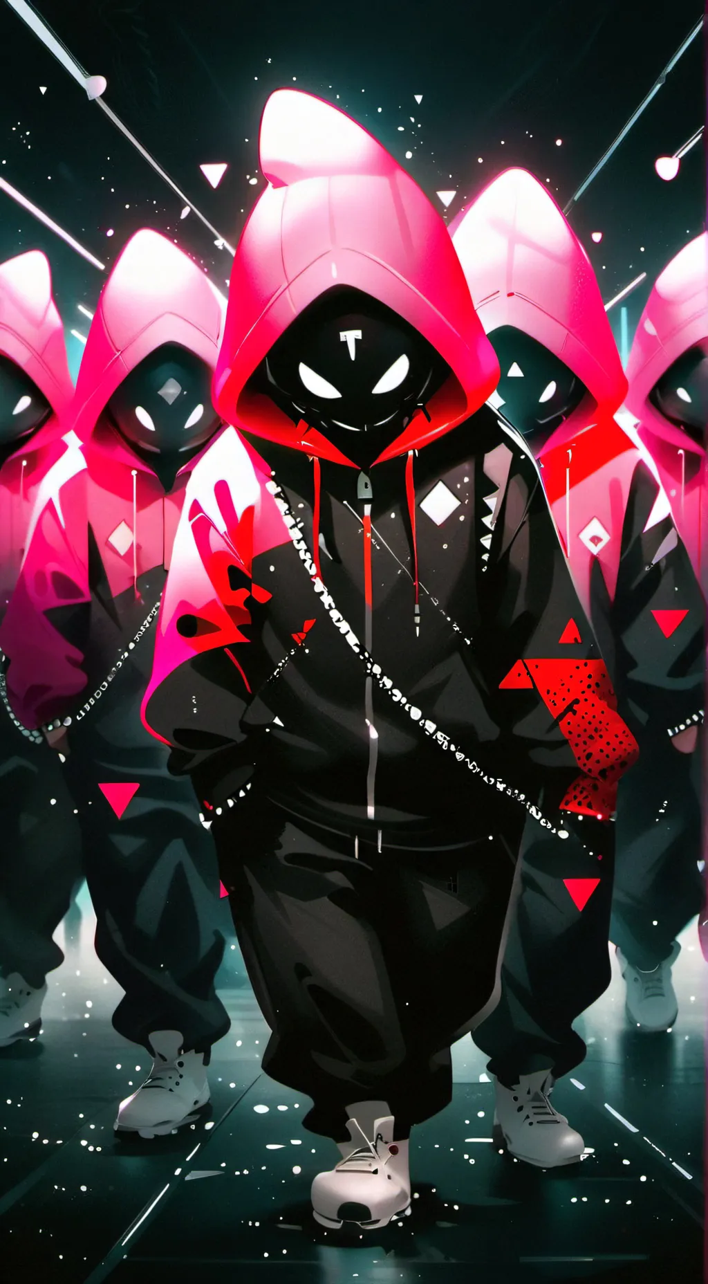 ai character: squid game school background