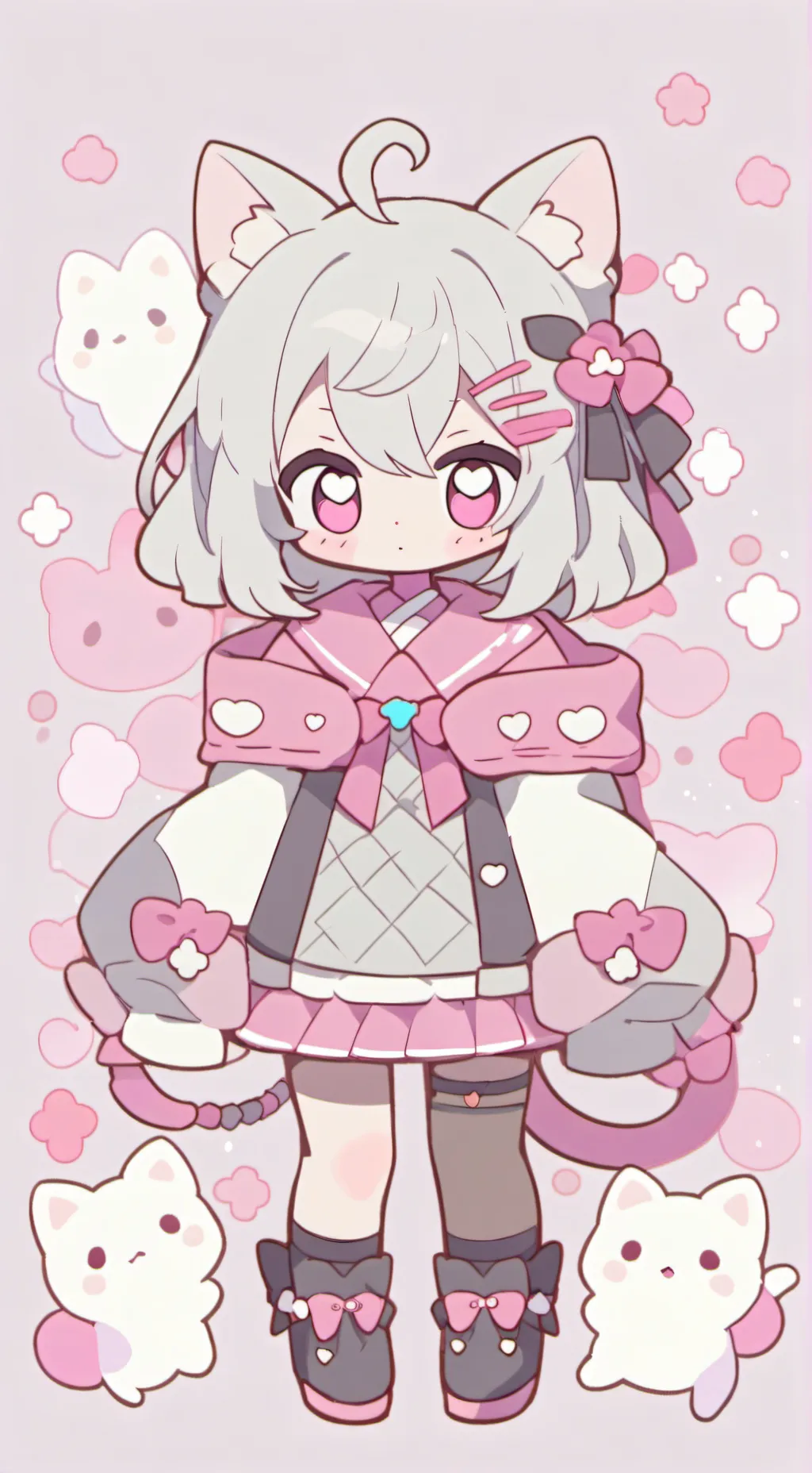 ai character: bebé gata background