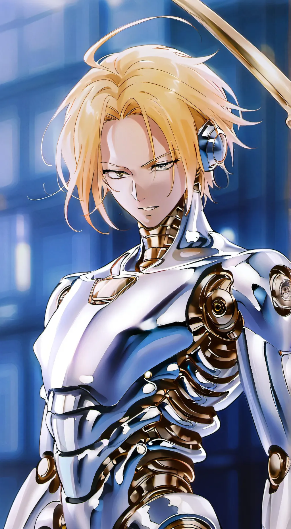 ai character: evil tv man  background