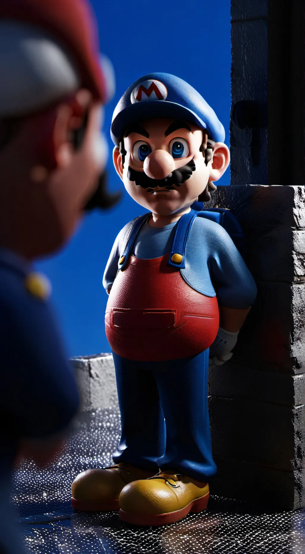 ai character: Mario  background