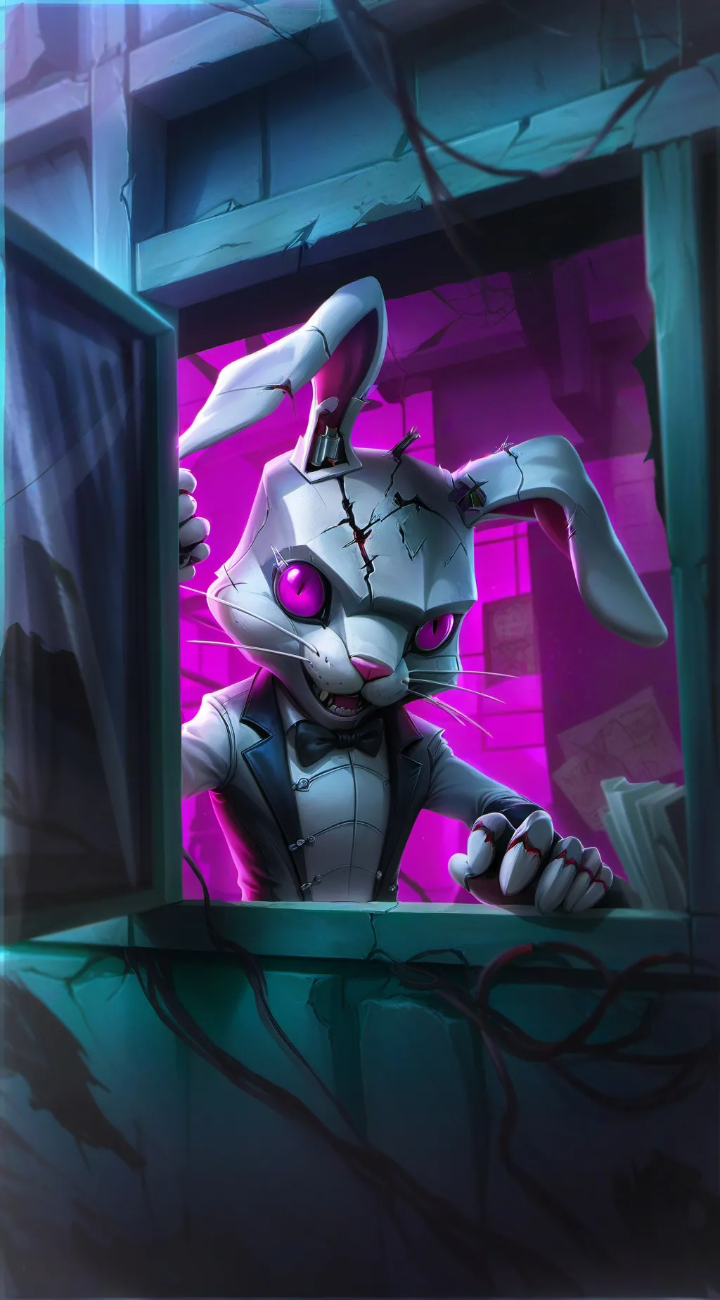 ai character: springtrap  background