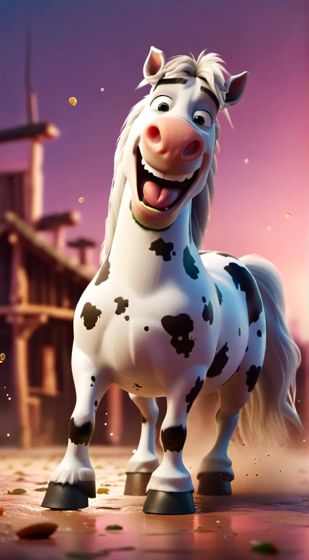 ai character: horse 3  background