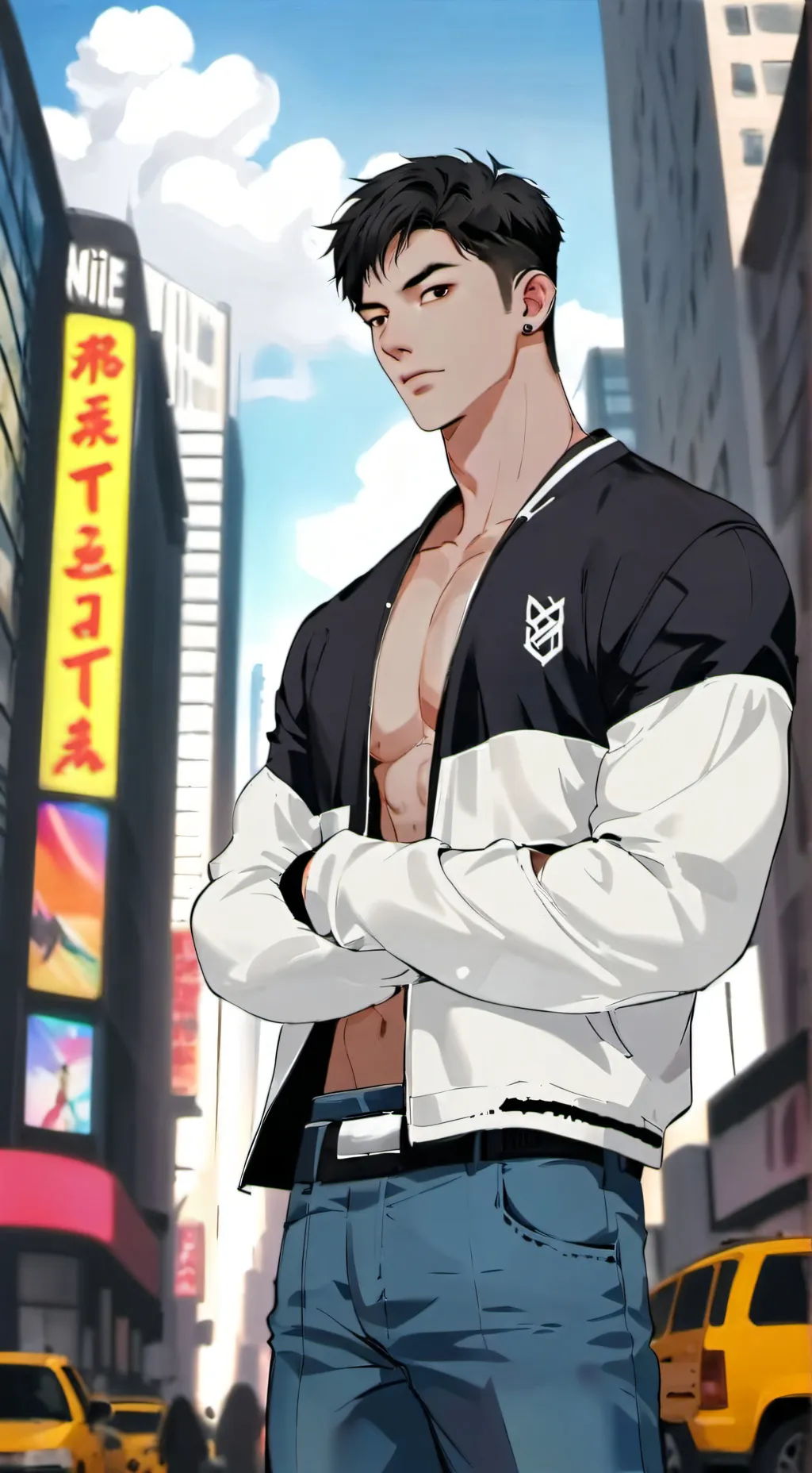 ai character: kirishima  background