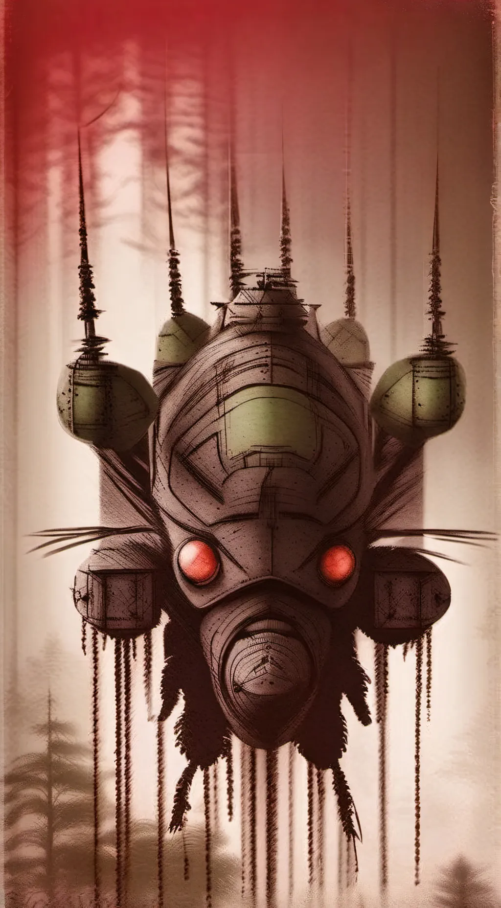 ai character: Jeff wayne tripod background