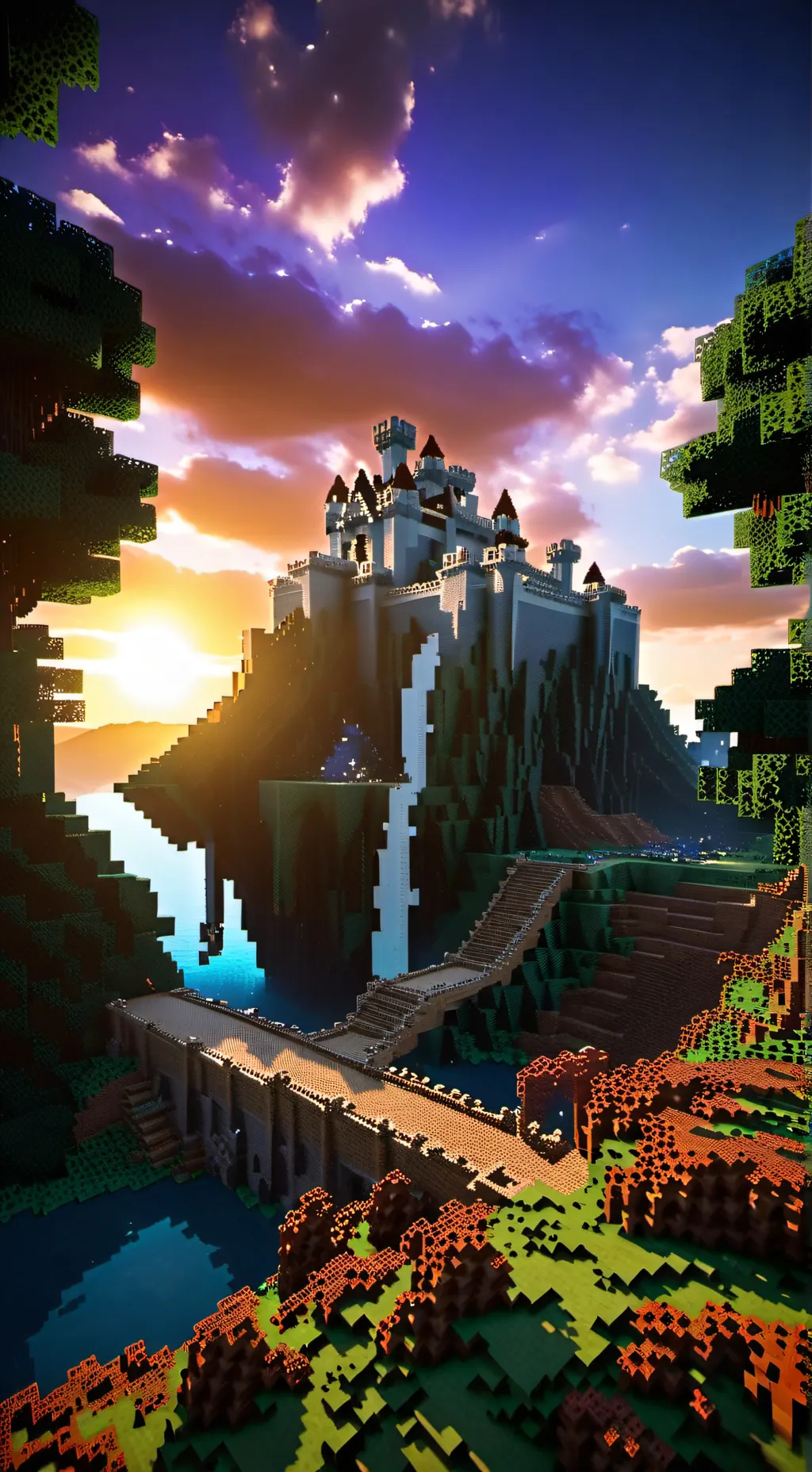 ai character: Minecraft  background