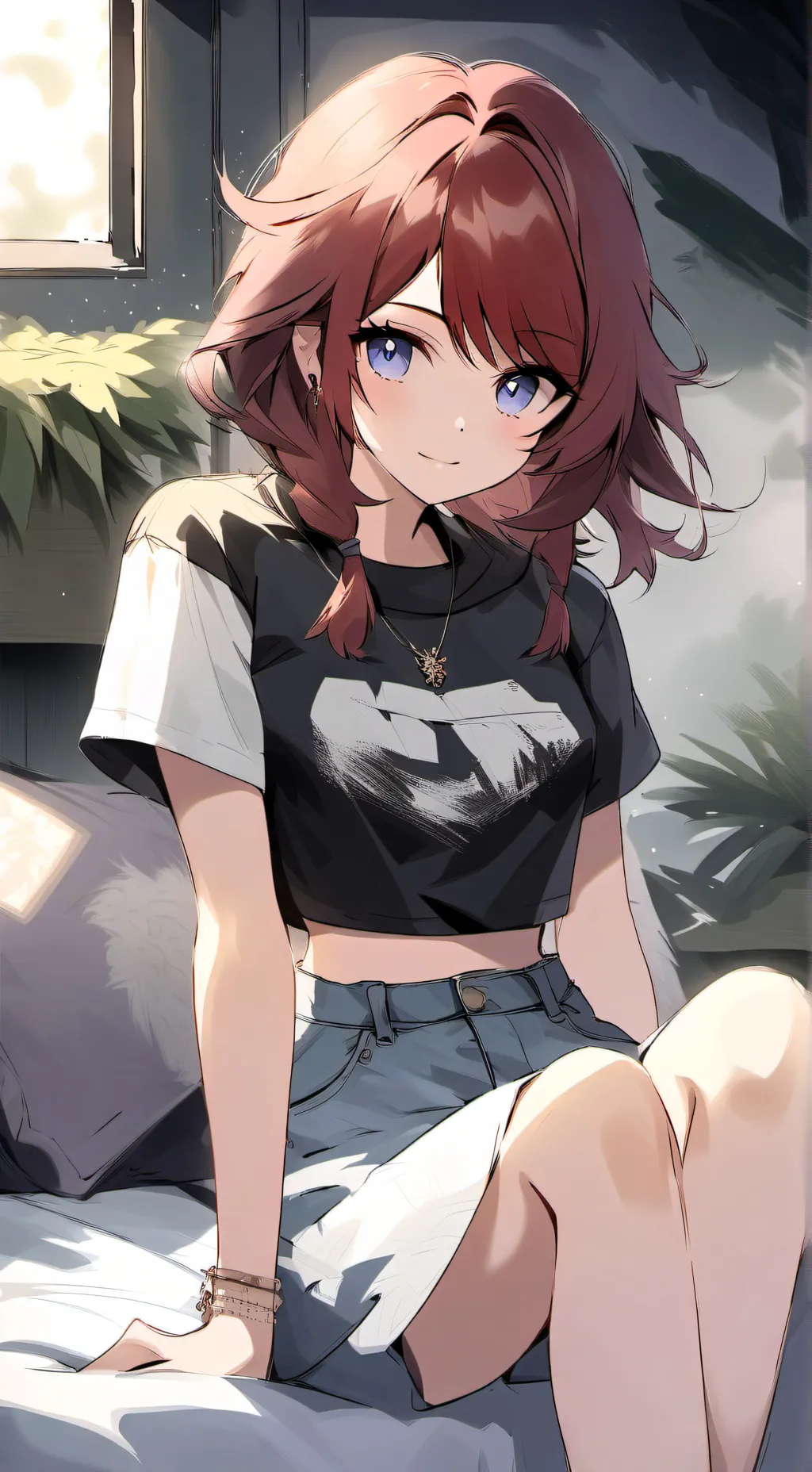 ai character: Luna background