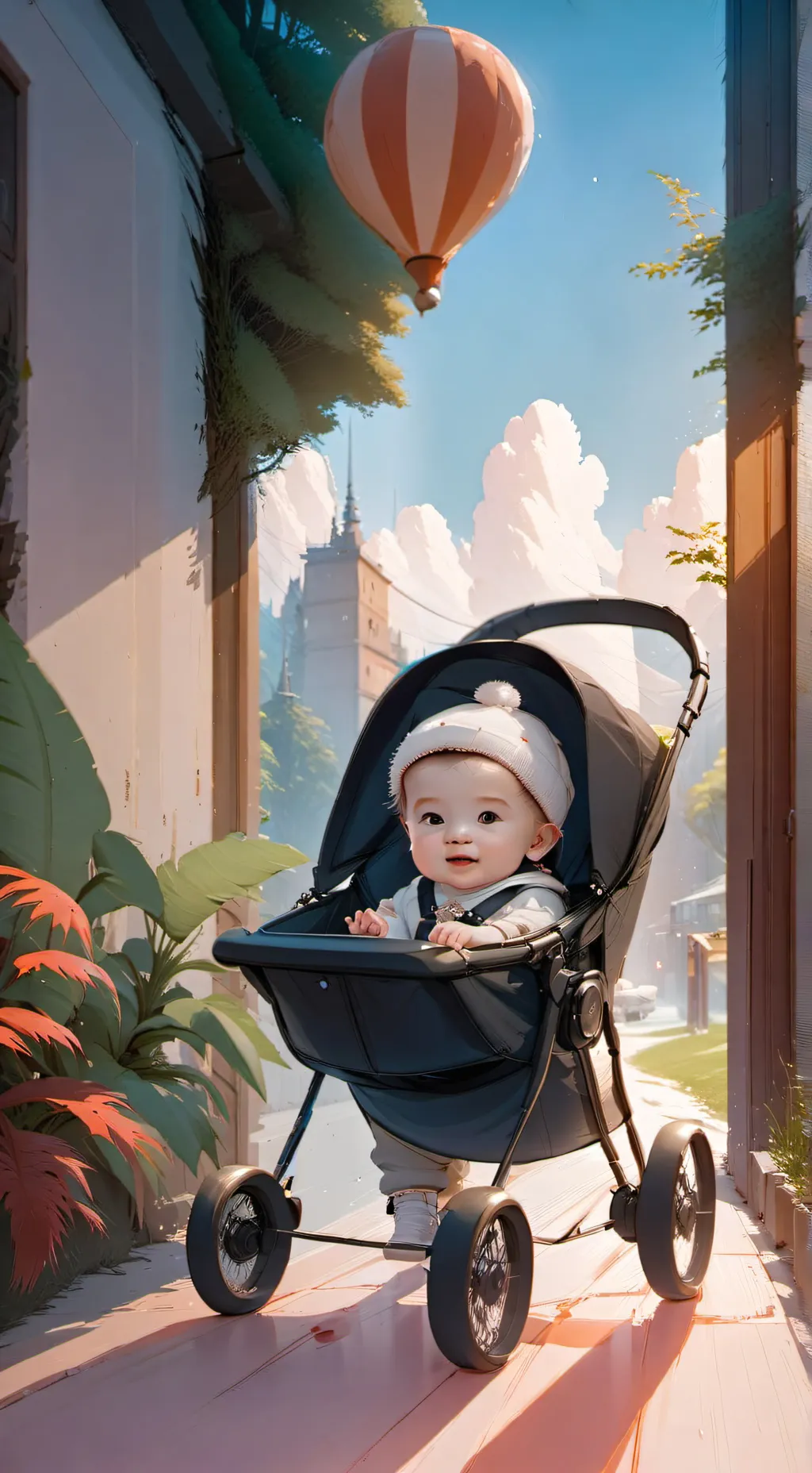 ai character: Magic Stroller background