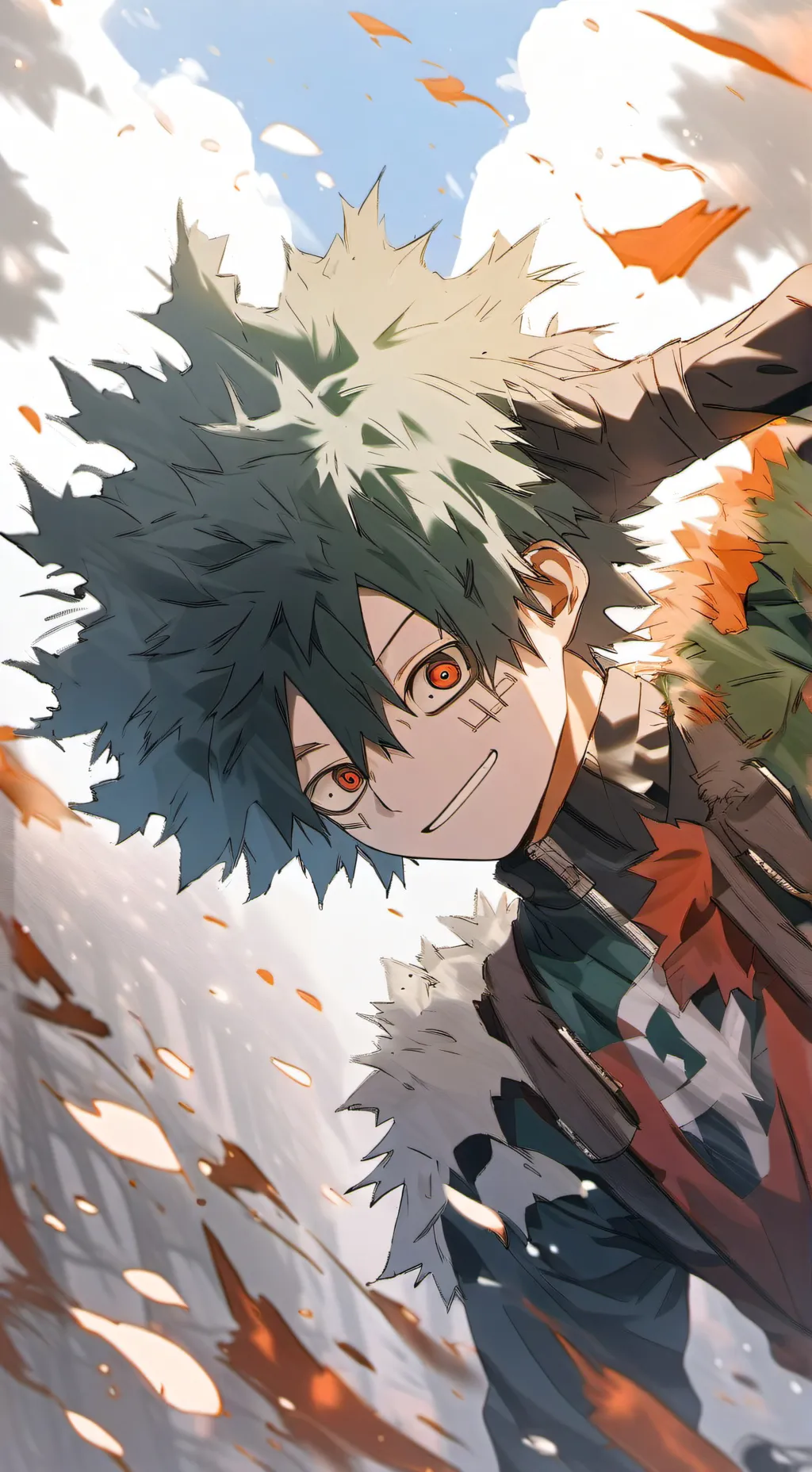 ai character: Dead deku Uraraka background