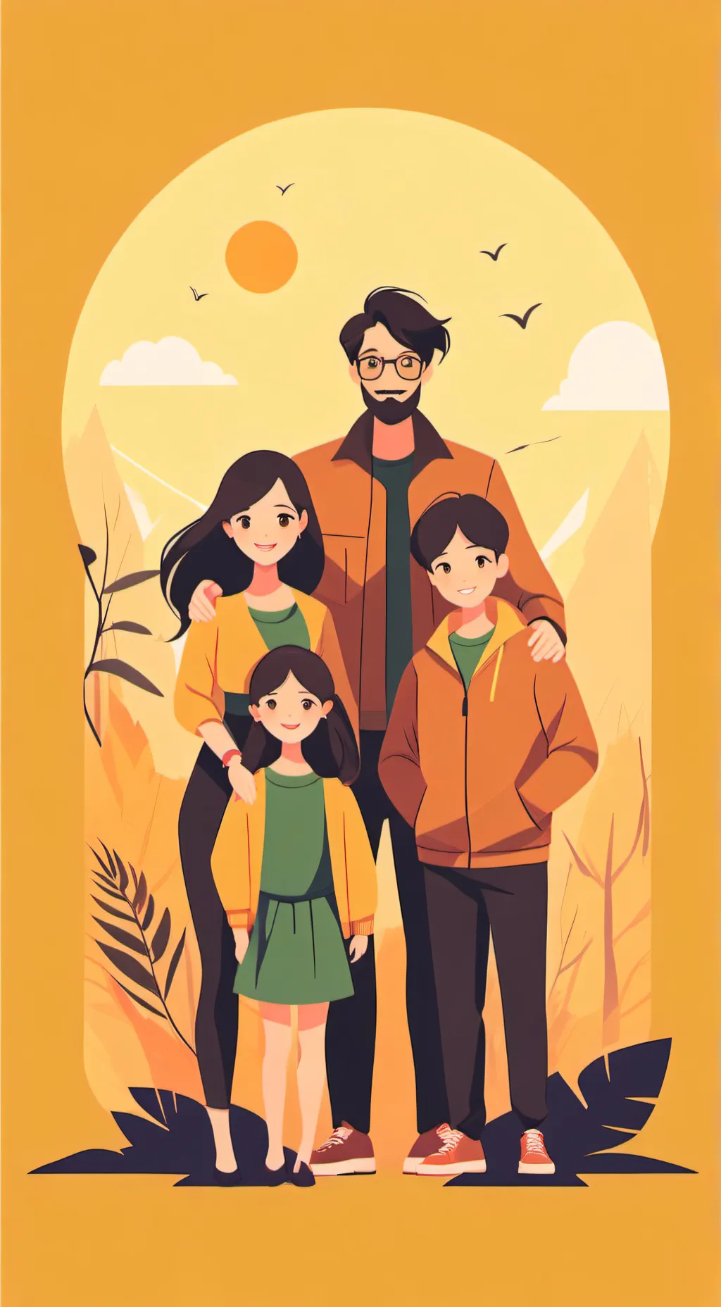 ai character: Normal Family background