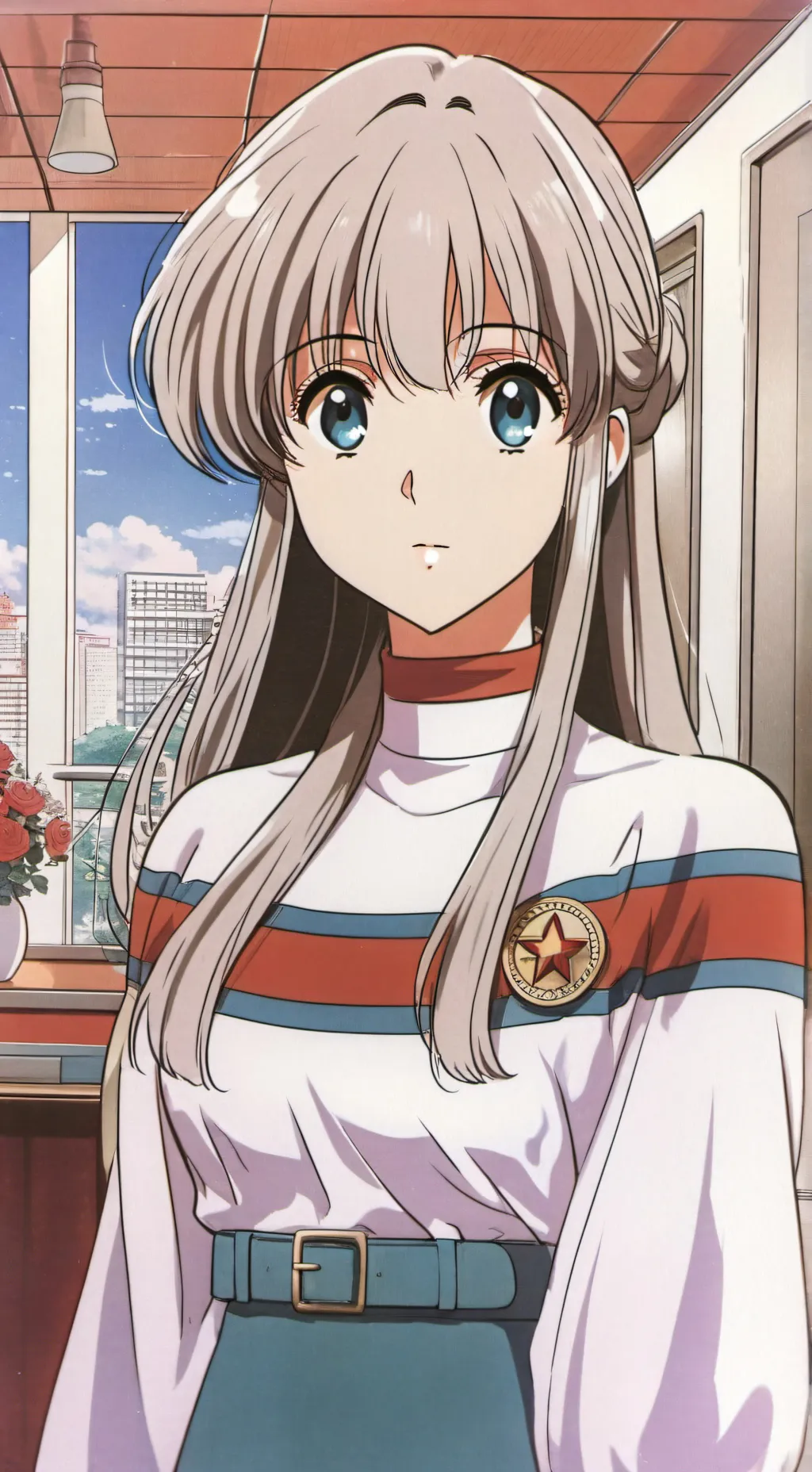 ai character: Жена background