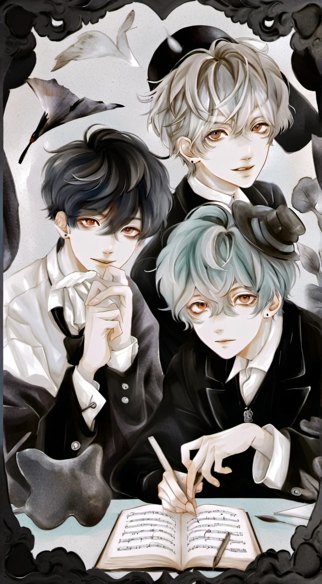 ai character: boys only school background