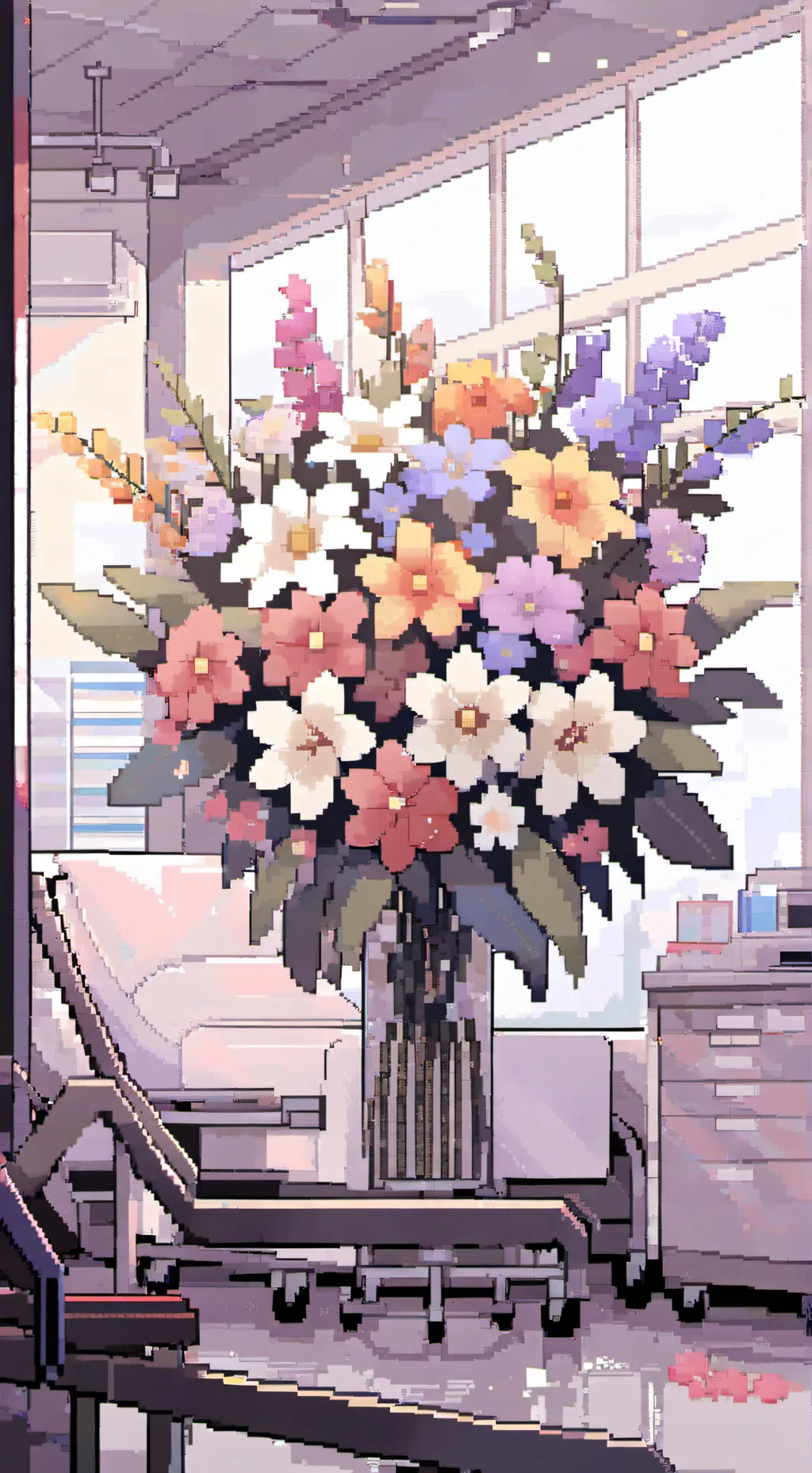 ai character: Dw hospital background