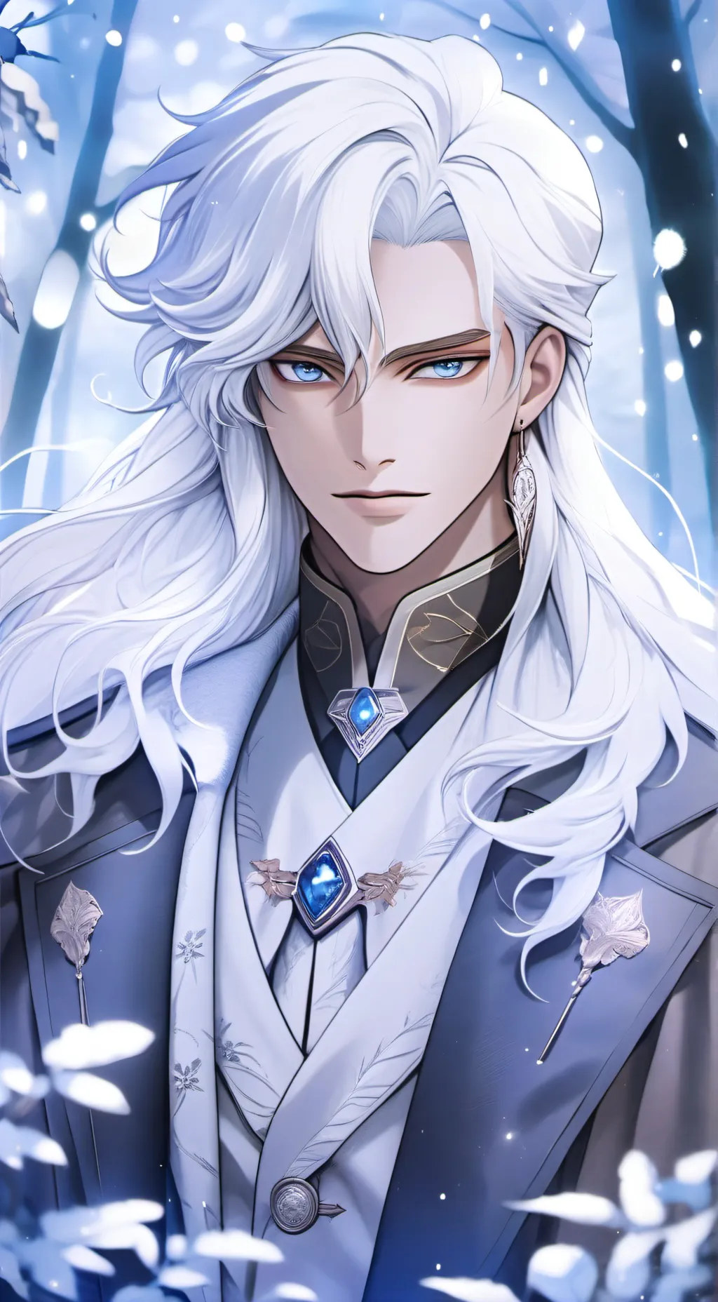 ai character: ❄️Cassius❄️ background