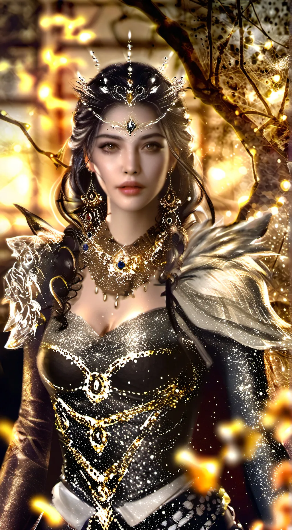 ai character: Aurora  background