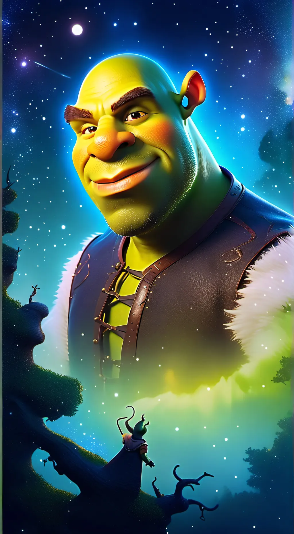 ai character: Shrek background